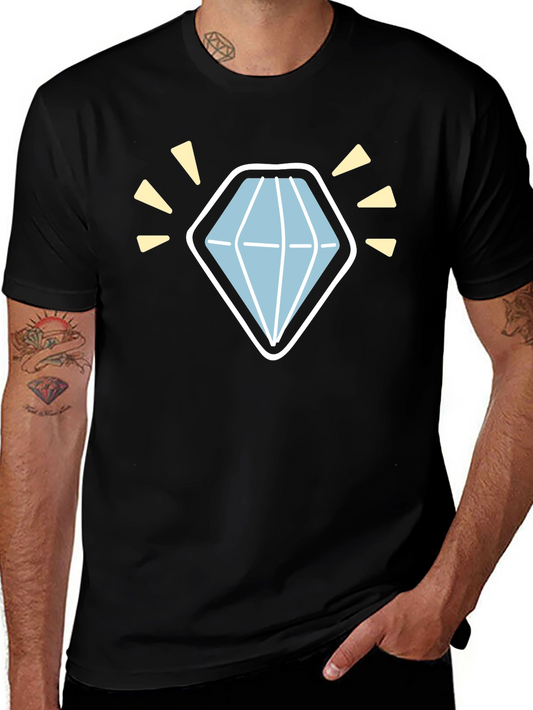 Diamond Graphic Black T-Shirt