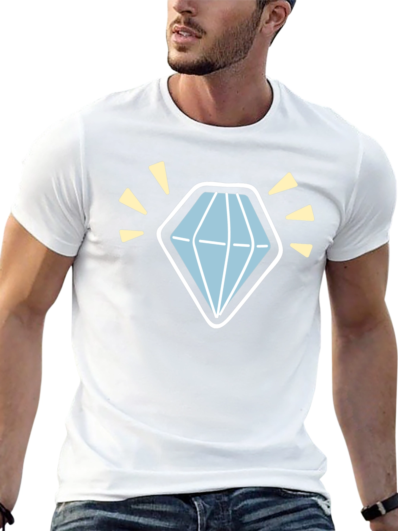 Diamond Graphic Black T-Shirt