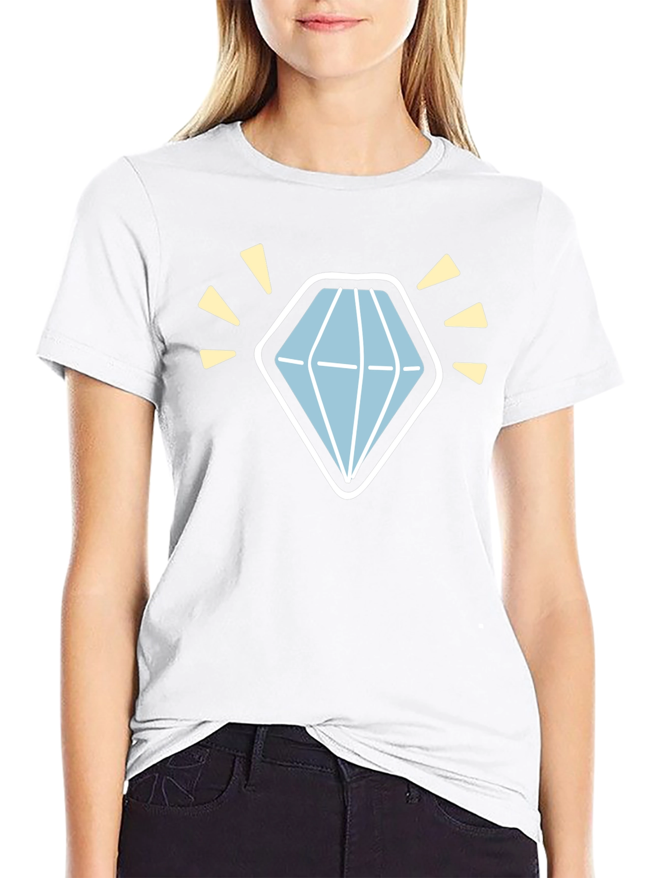 Diamond Graphic Black T-Shirt