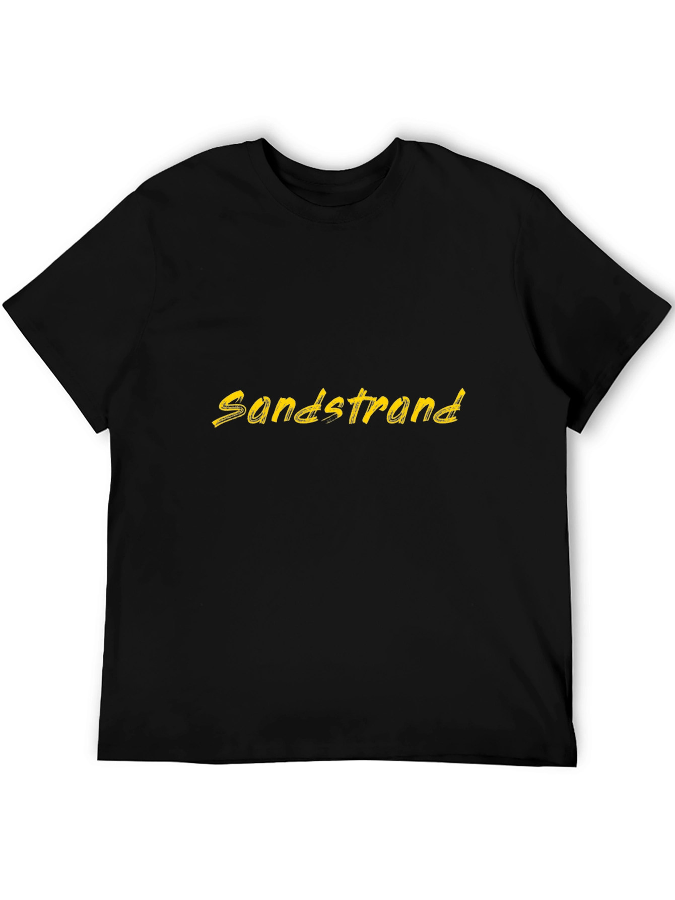 Sandstrand Graphic Tee - Black Casual T-Shirt