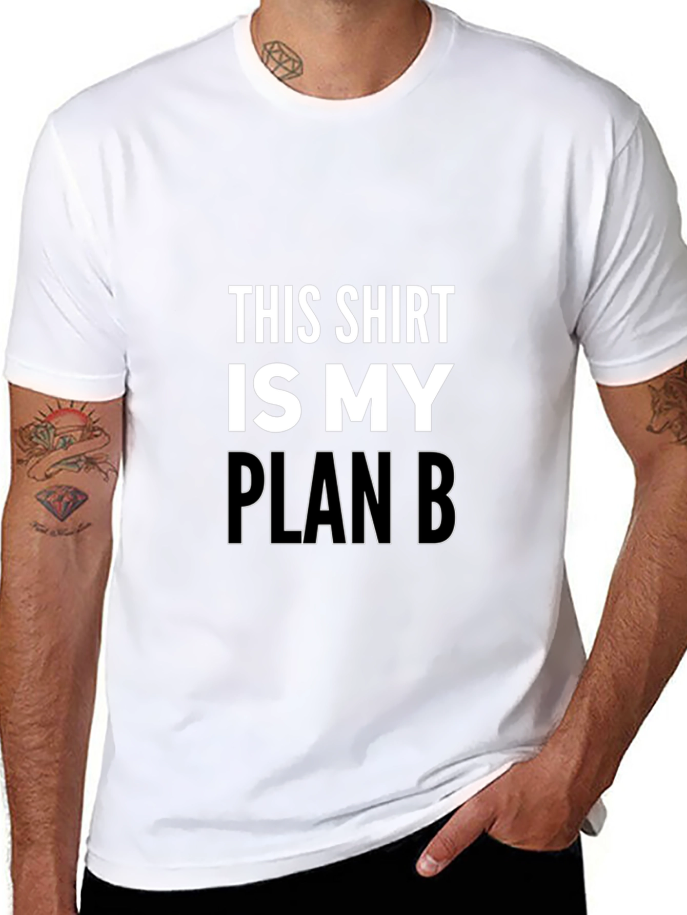 Funny Plan B T-Shirt - Black