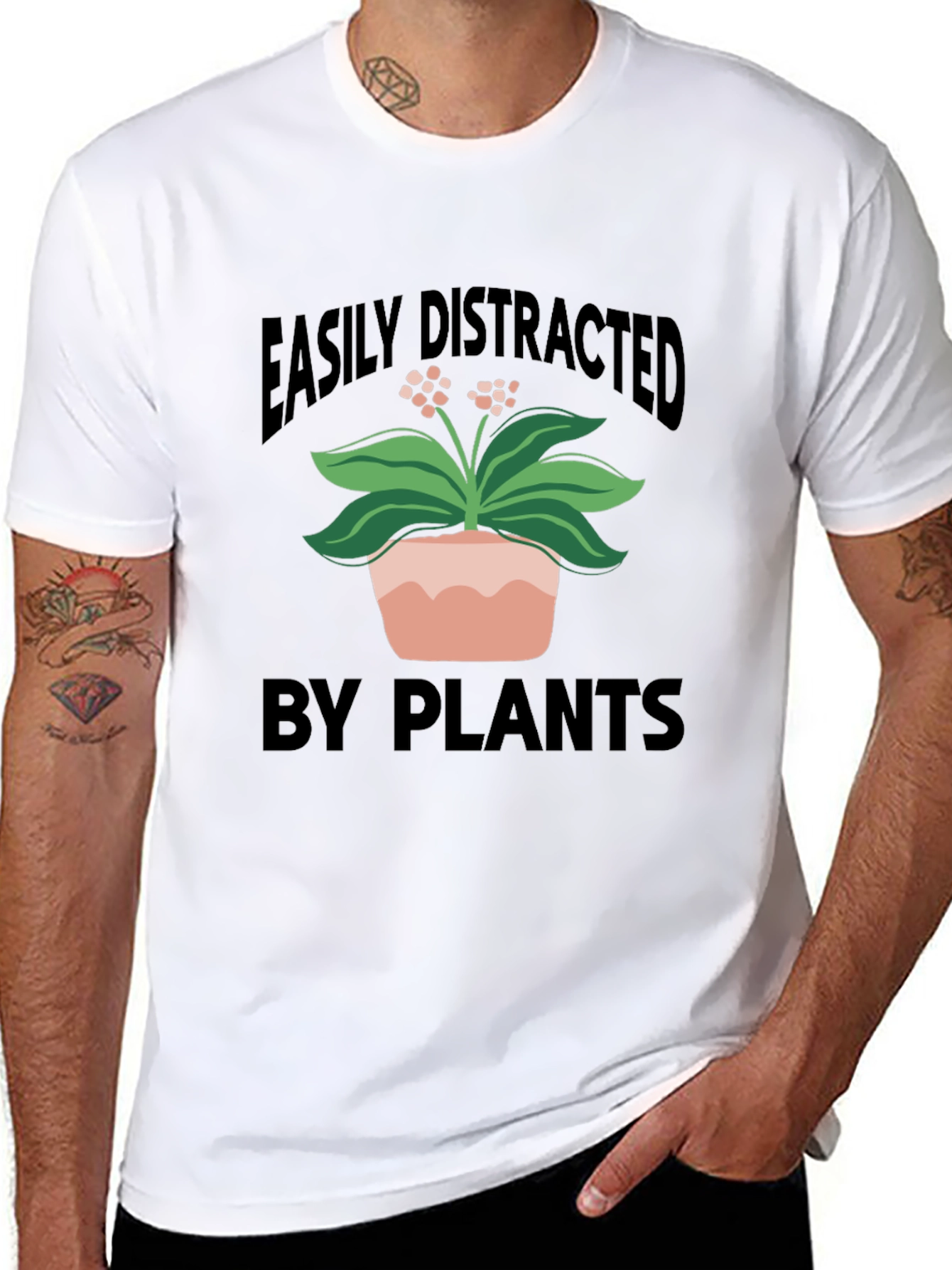 Easily Distracted By Plants Graphic Tee
