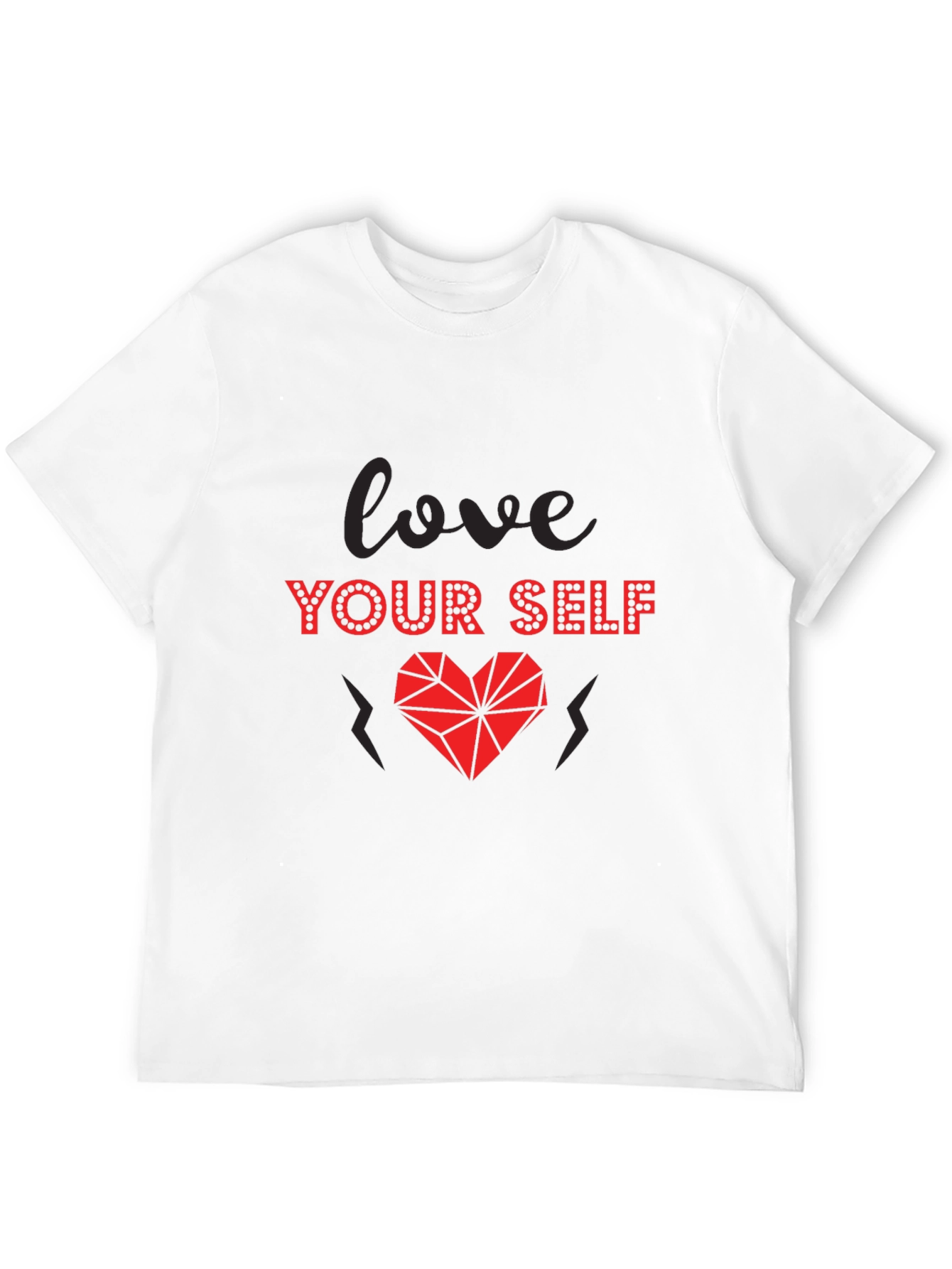 Love Yourself Graphic Tee - Stylish Heart Design