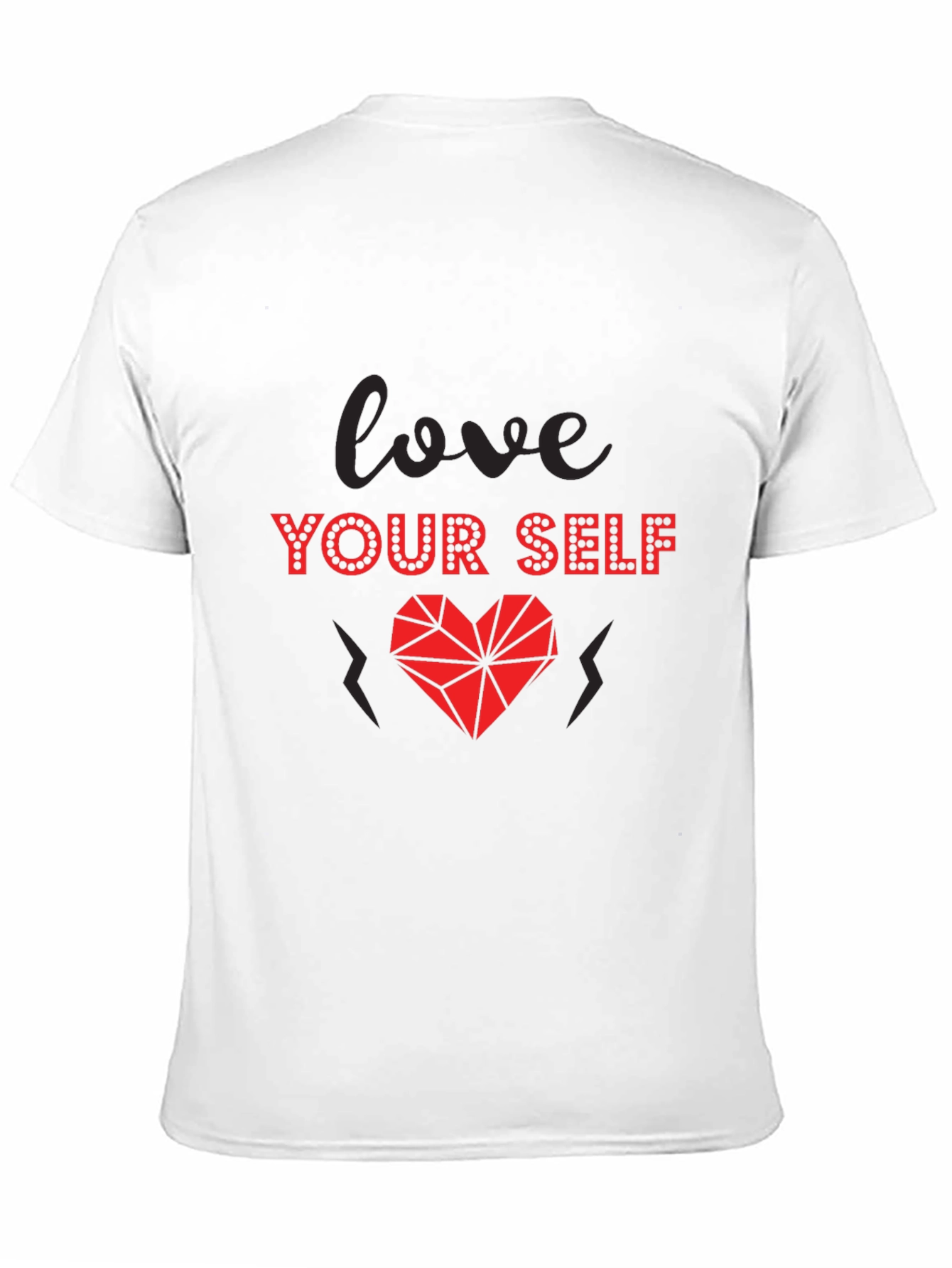Love Yourself Graphic Tee - Stylish Heart Design
