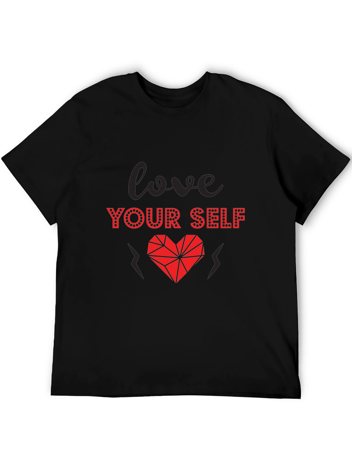 Love Yourself Graphic Tee - Stylish Heart Design