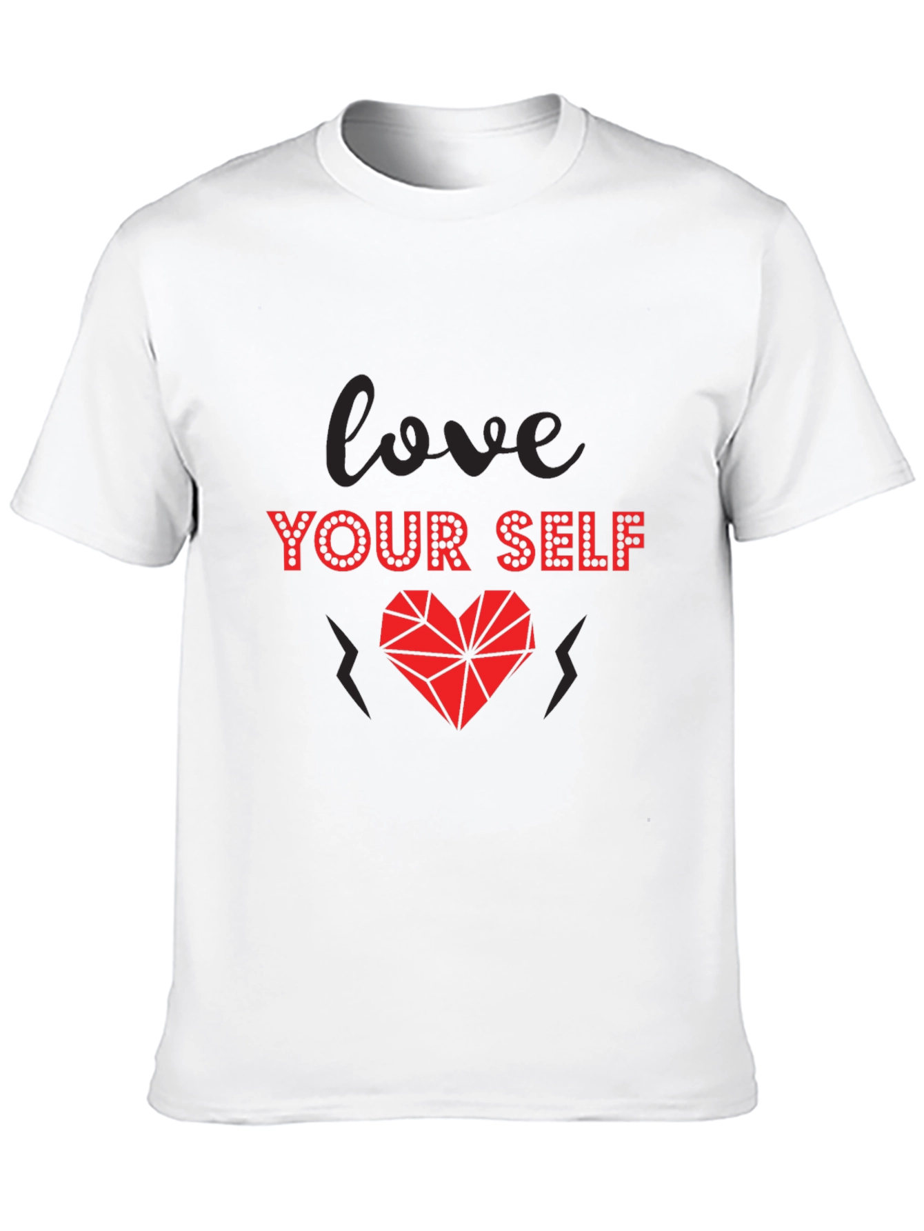 Love Yourself Graphic Tee - Stylish Heart Design