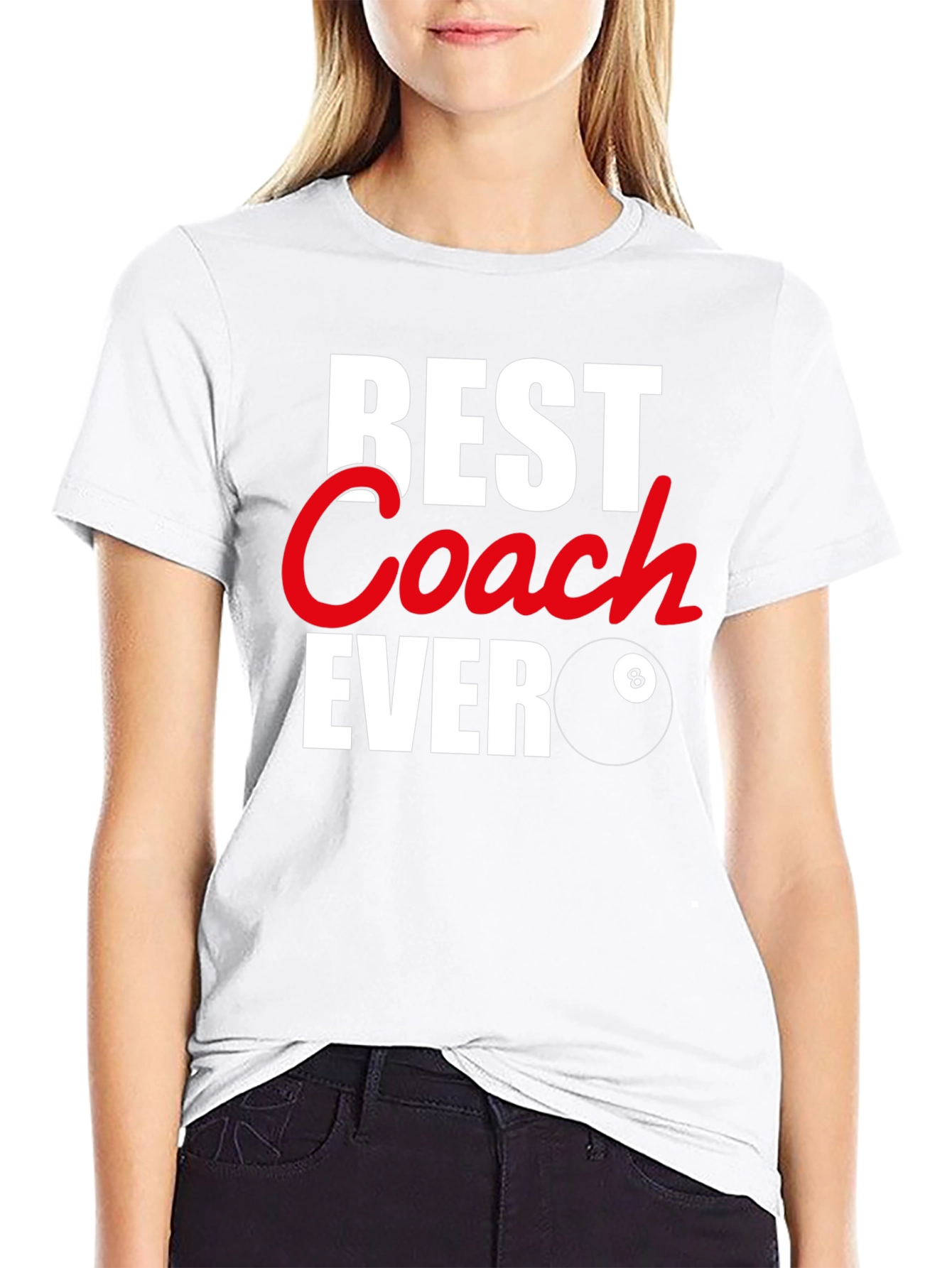 Best Coach Ever Graphic T-Shirt - Pool Billiards