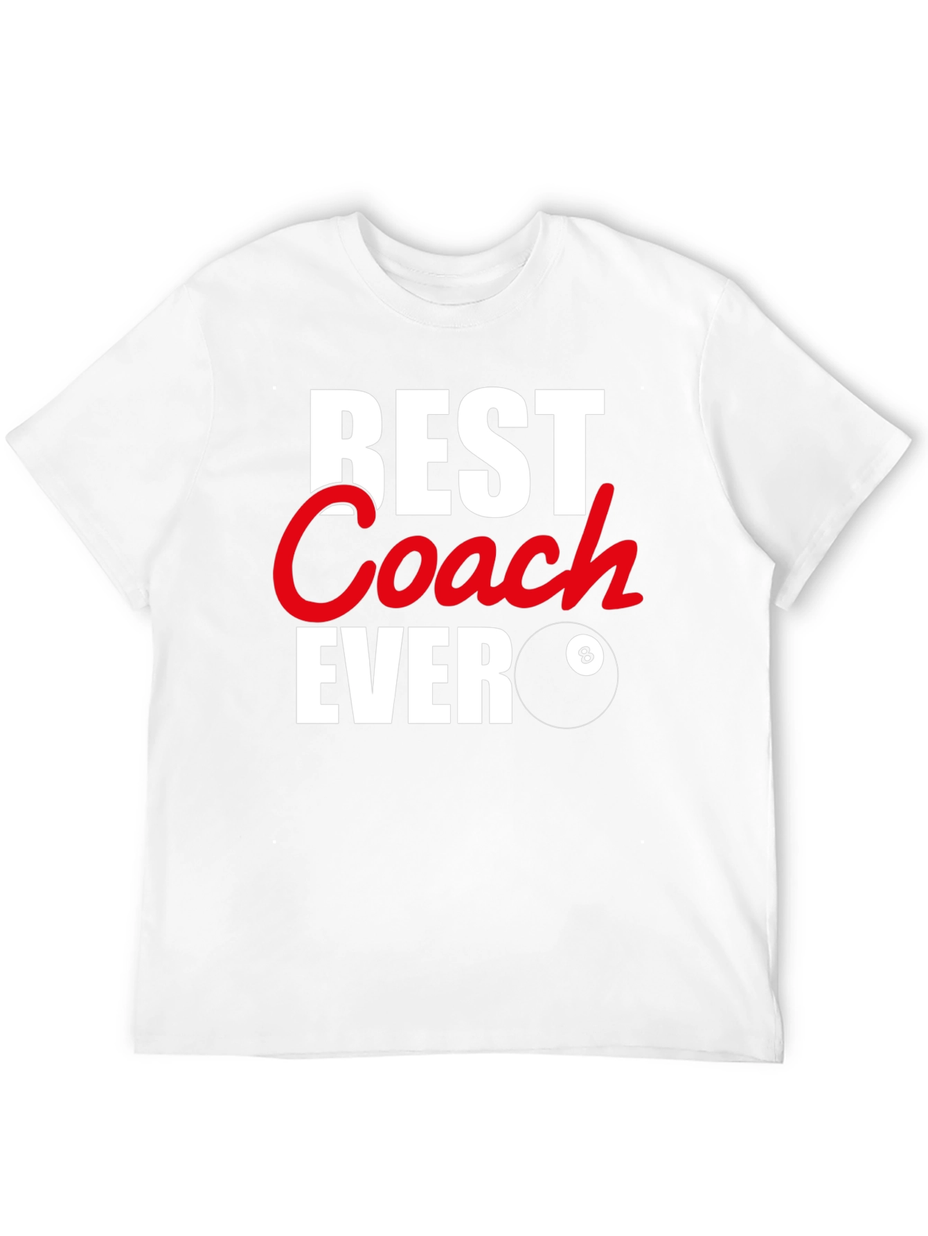 Best Coach Ever Graphic T-Shirt - Pool Billiards