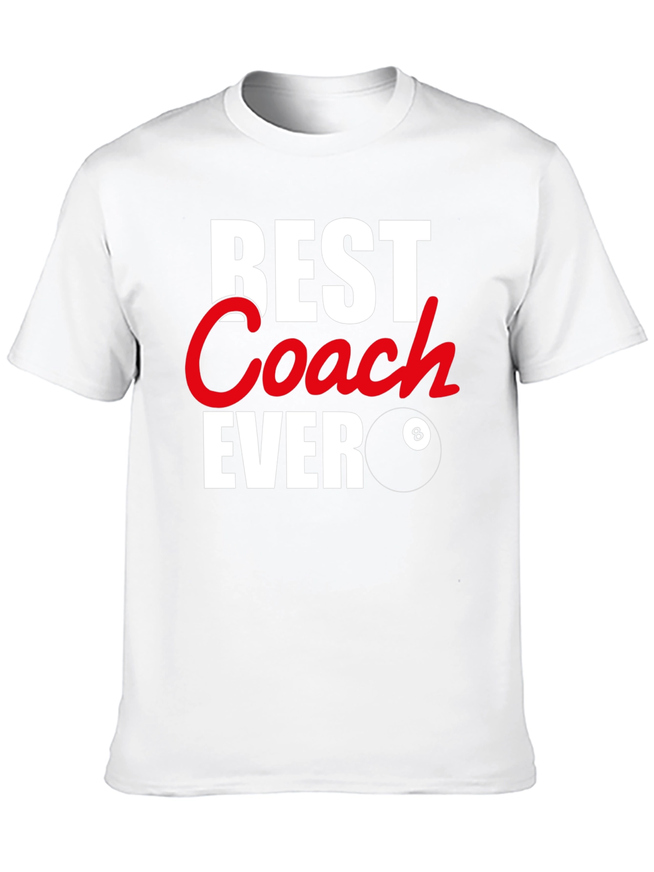 Best Coach Ever Graphic T-Shirt - Pool Billiards