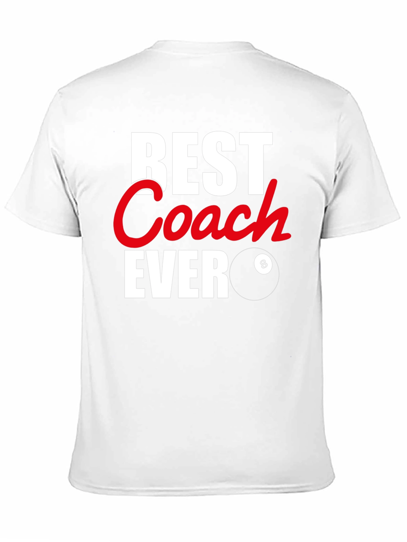 Best Coach Ever Graphic T-Shirt - Pool Billiards