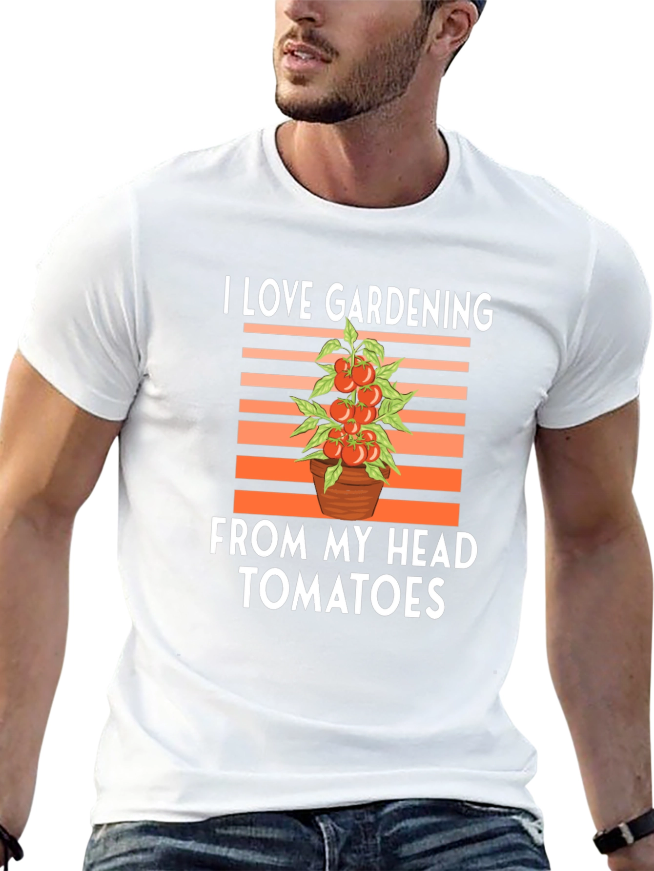 I Love Gardening From My Head Tomatoes T-Shirt