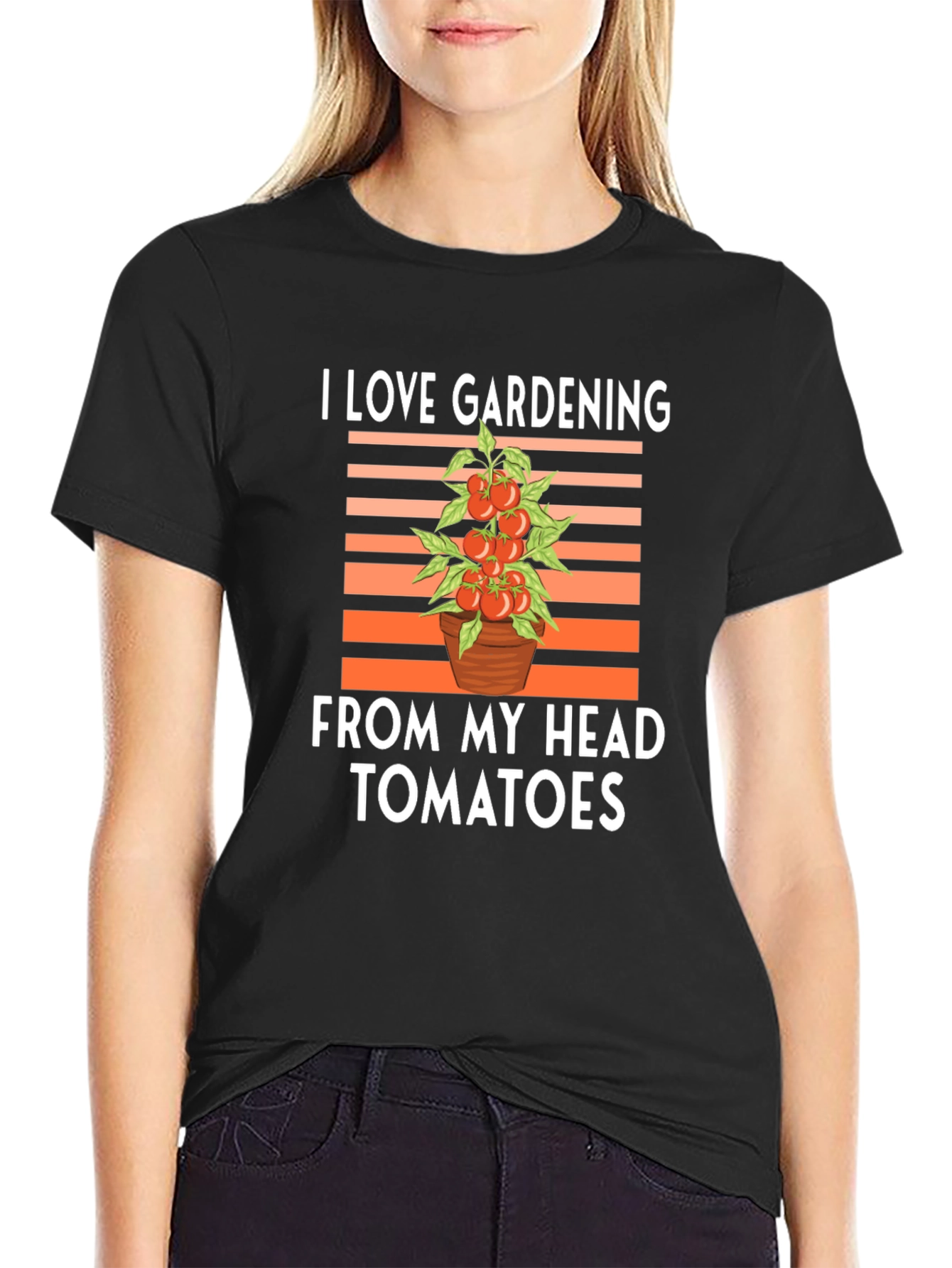 I Love Gardening From My Head Tomatoes T-Shirt
