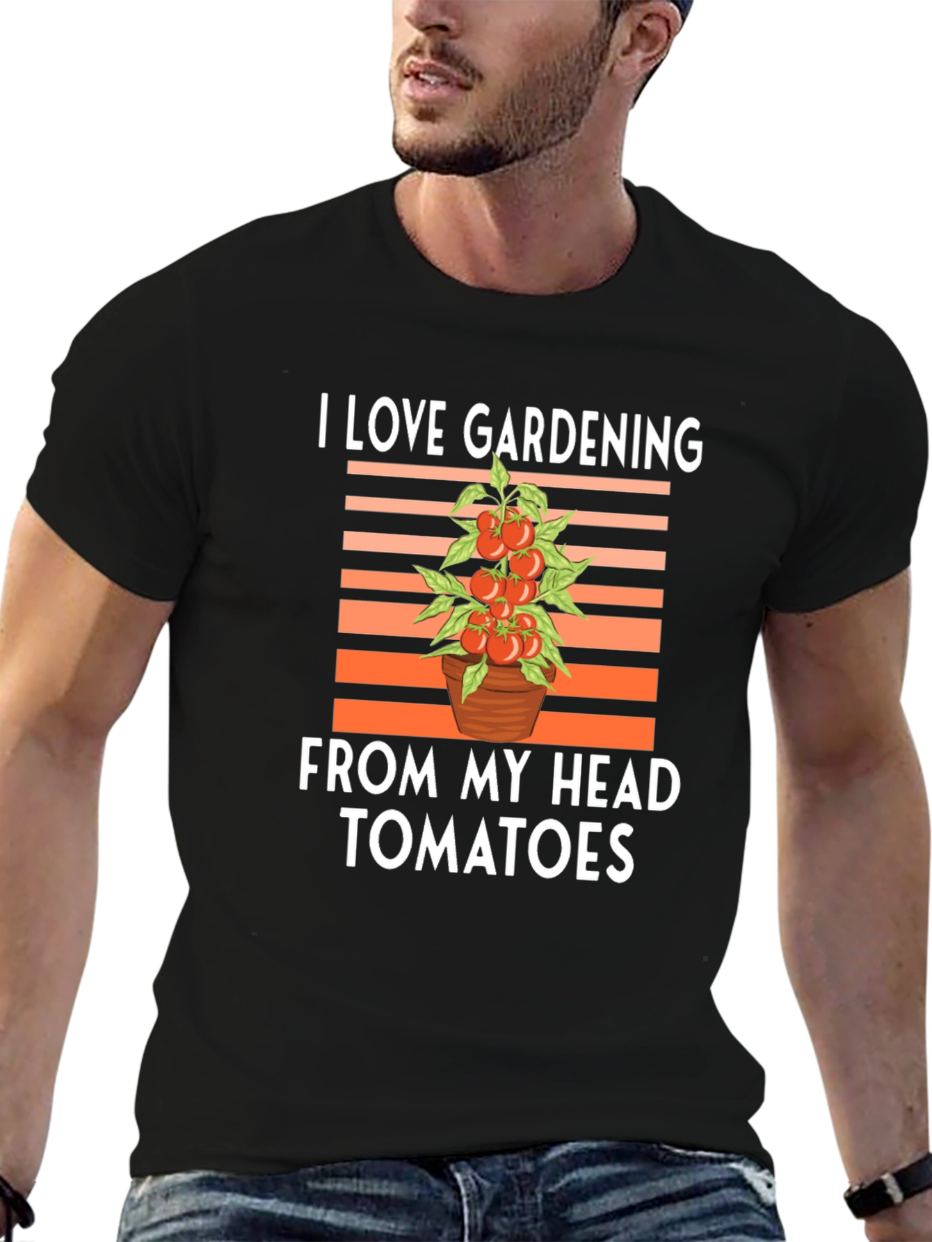 I Love Gardening From My Head Tomatoes T-Shirt