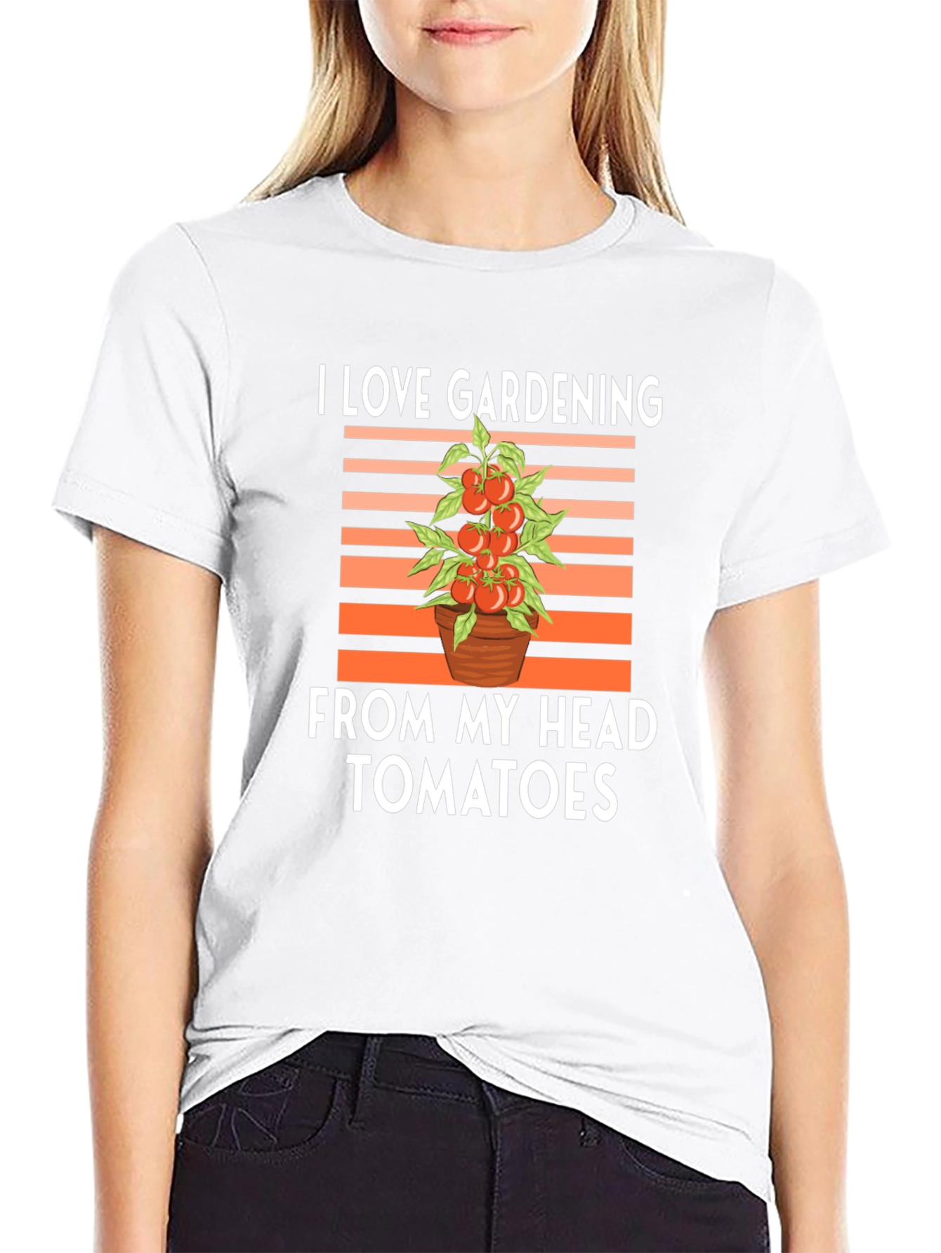 I Love Gardening From My Head Tomatoes T-Shirt