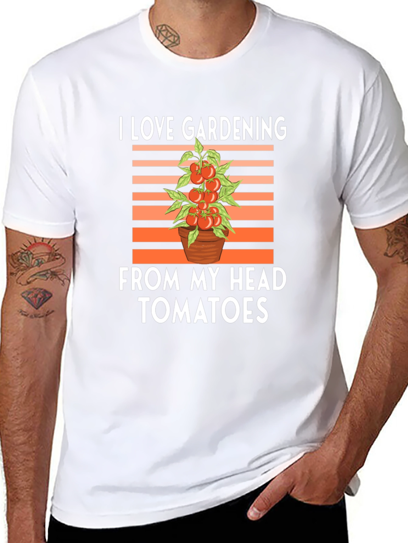 I Love Gardening From My Head Tomatoes T-Shirt