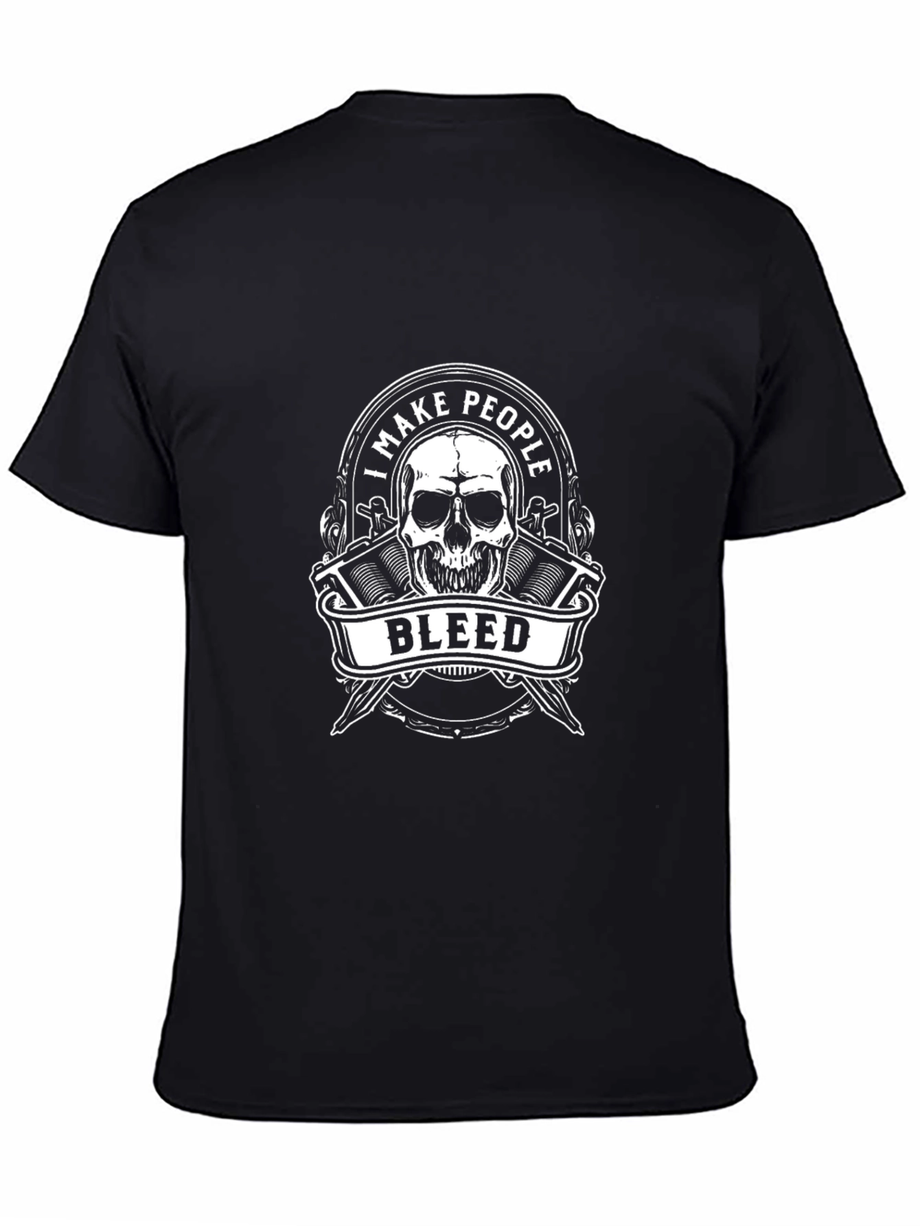 I Make People Bleed Skull T-Shirt