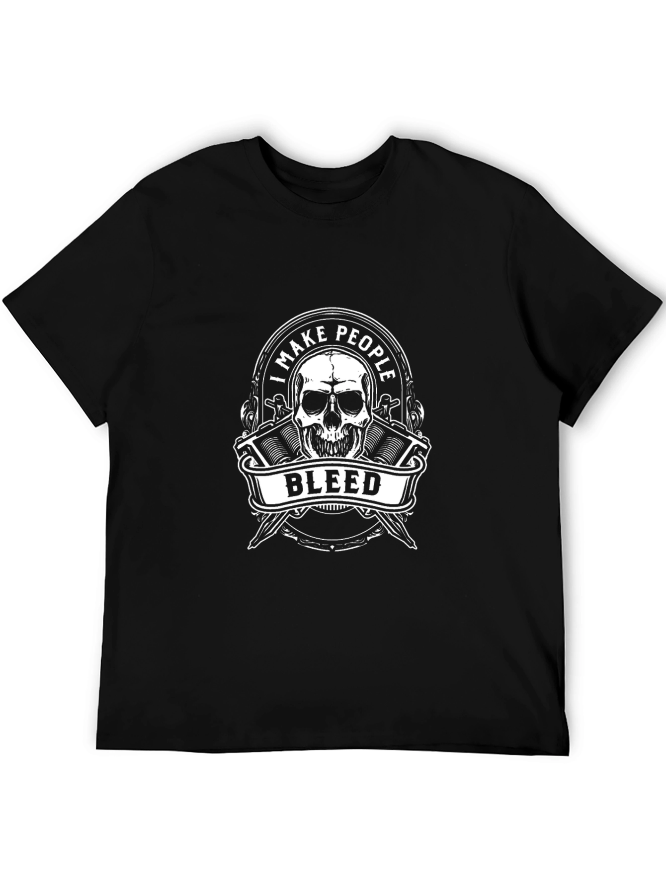 I Make People Bleed Skull T-Shirt