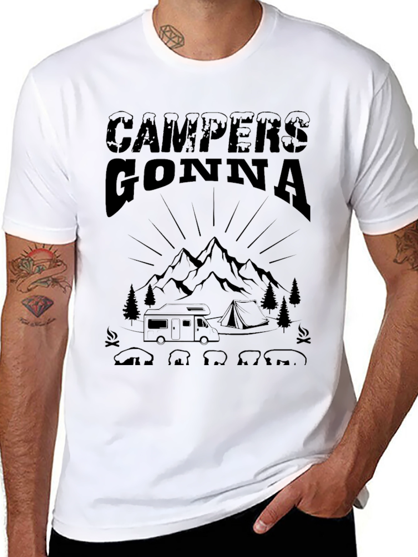 Campers Gonna Camp T-Shirt - Outdoor Adventure Tee