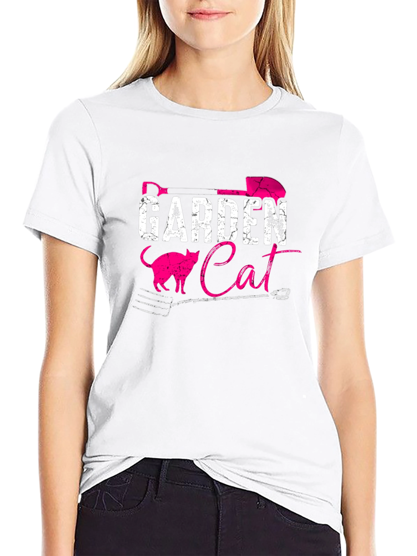 Garden Cat T-Shirt: Gardening Humor