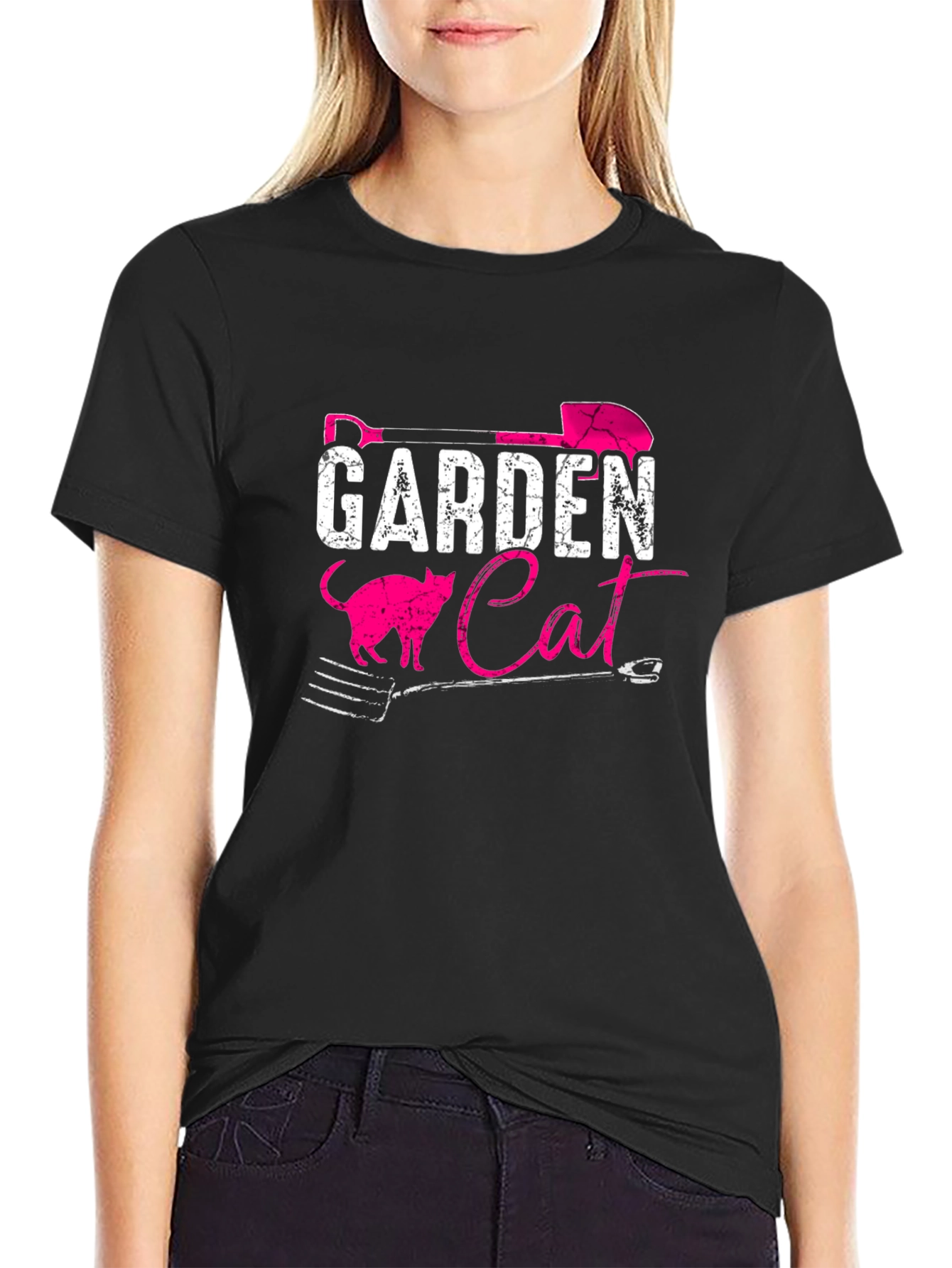 Garden Cat T-Shirt: Gardening Humor