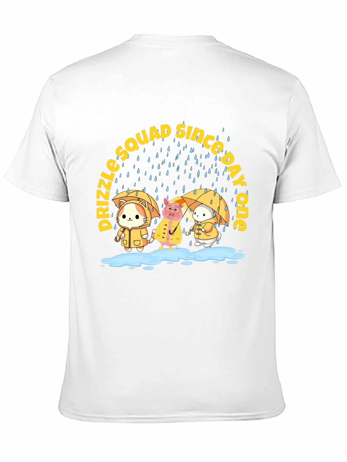 Drizzle Squad Cute Animal Graphic T-Shirt