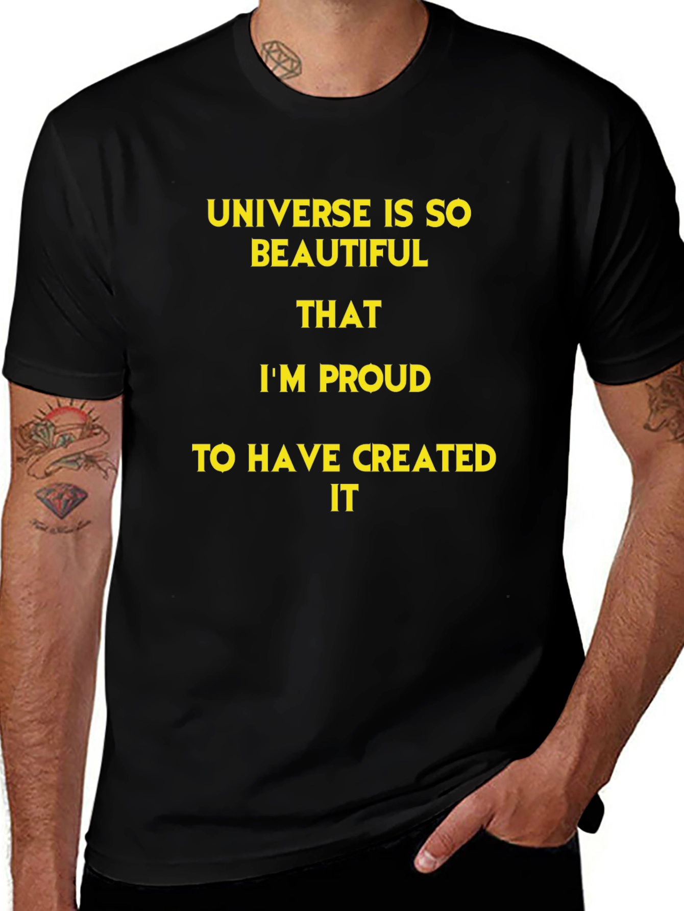 Universe Creator T-Shirt - Black Cotton Graphic Tee