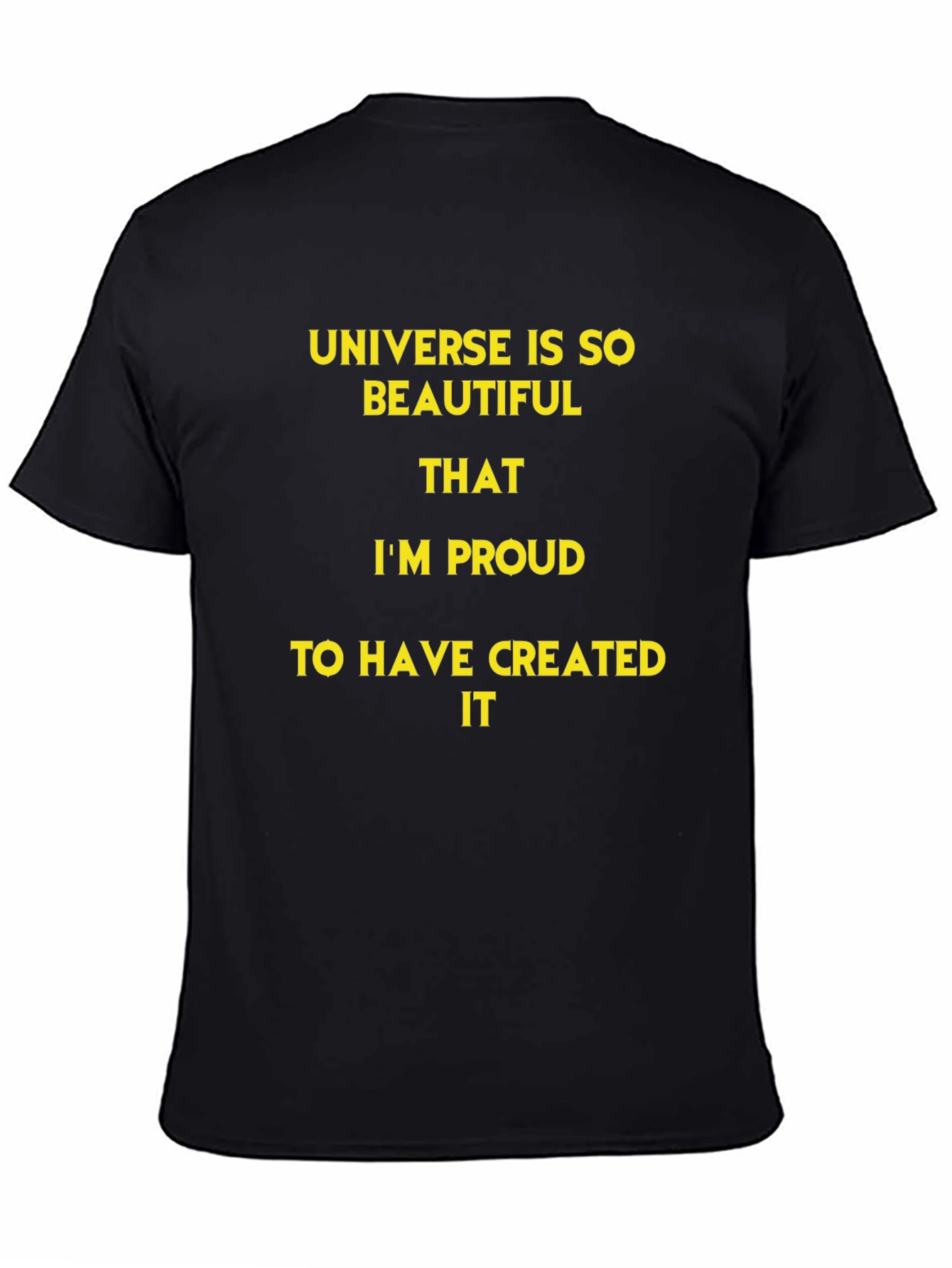 Universe Creator T-Shirt - Black Cotton Graphic Tee
