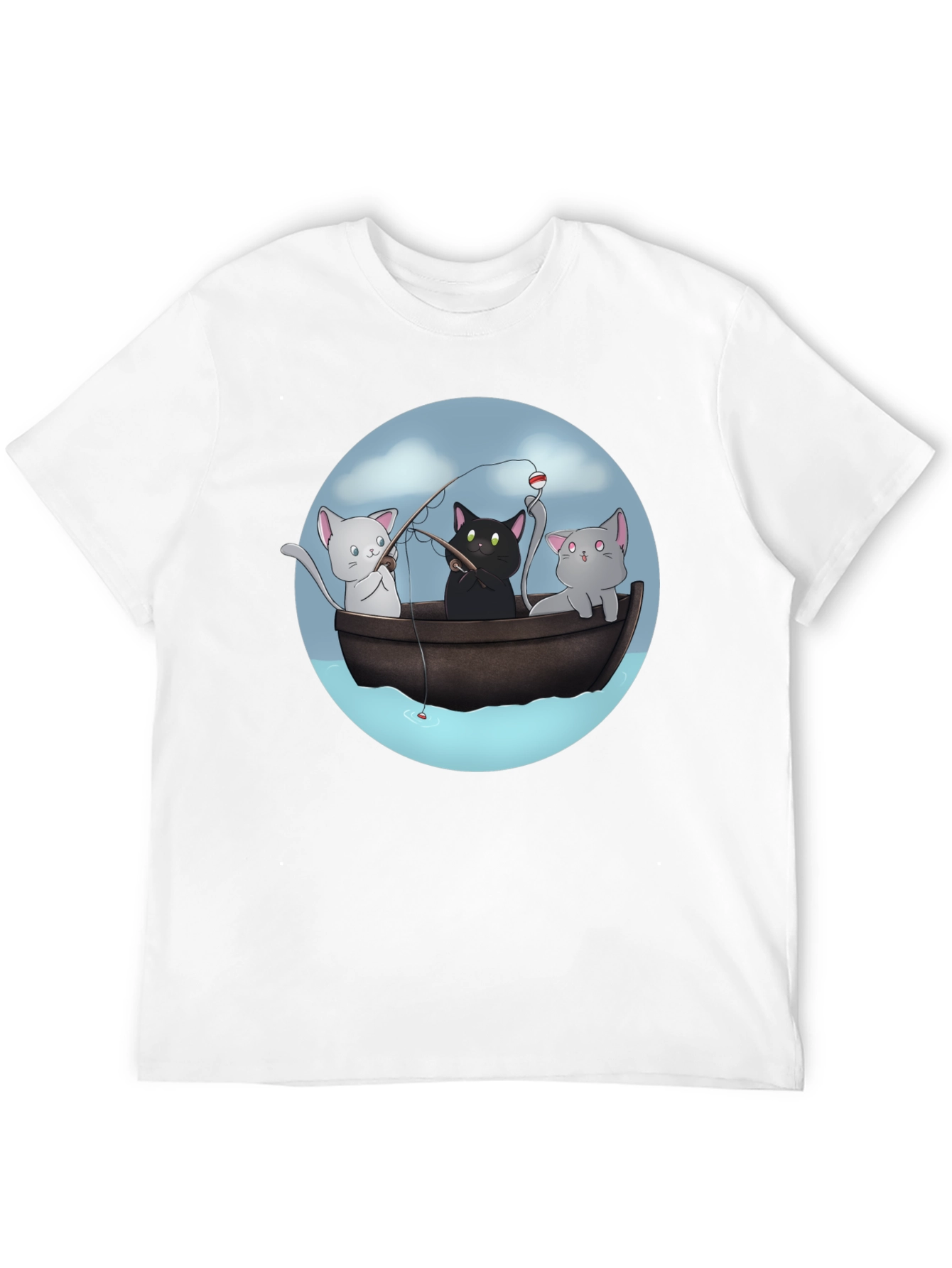 Cats Fishing T-Shirt | Unique Graphic Tee