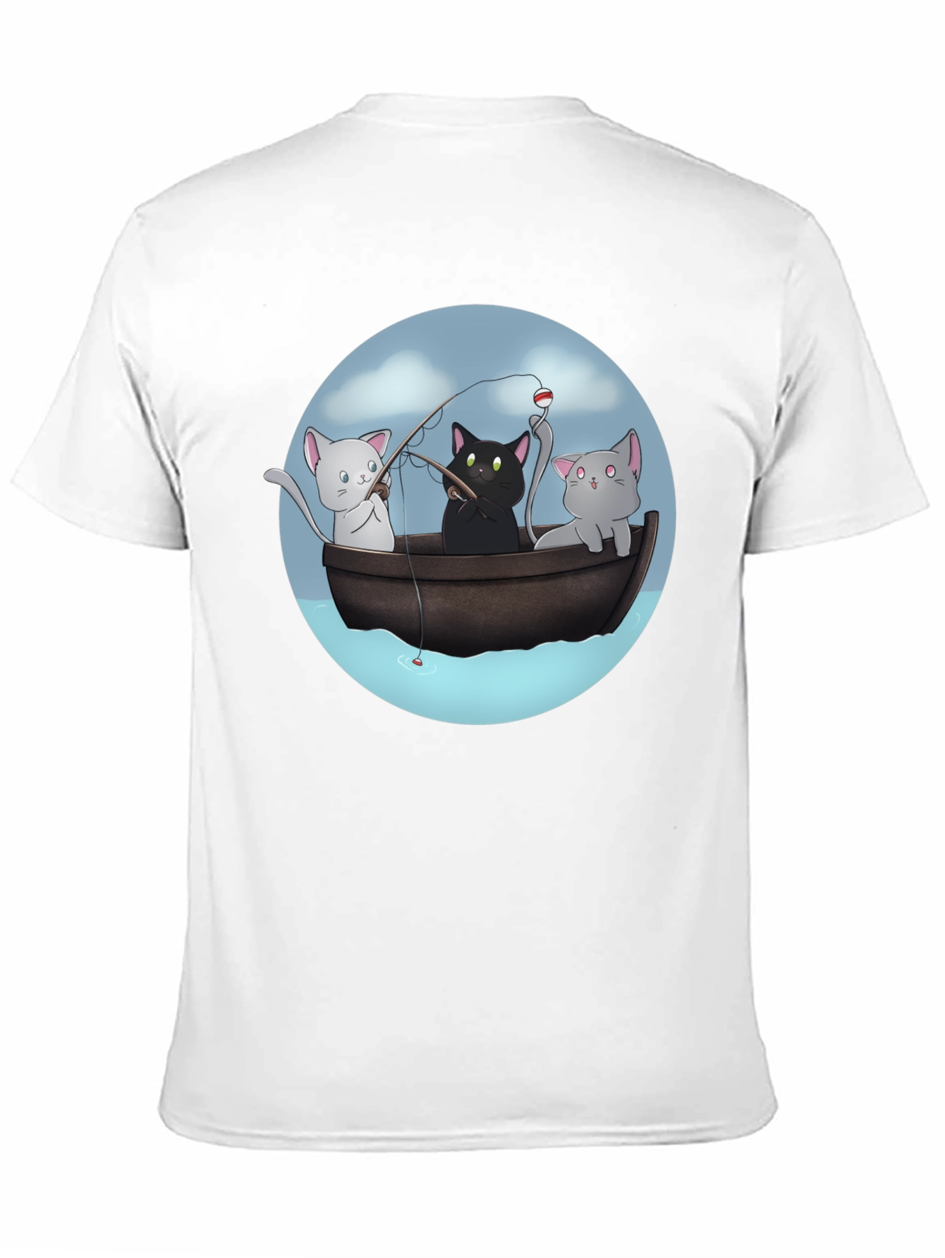 Cats Fishing T-Shirt | Unique Graphic Tee