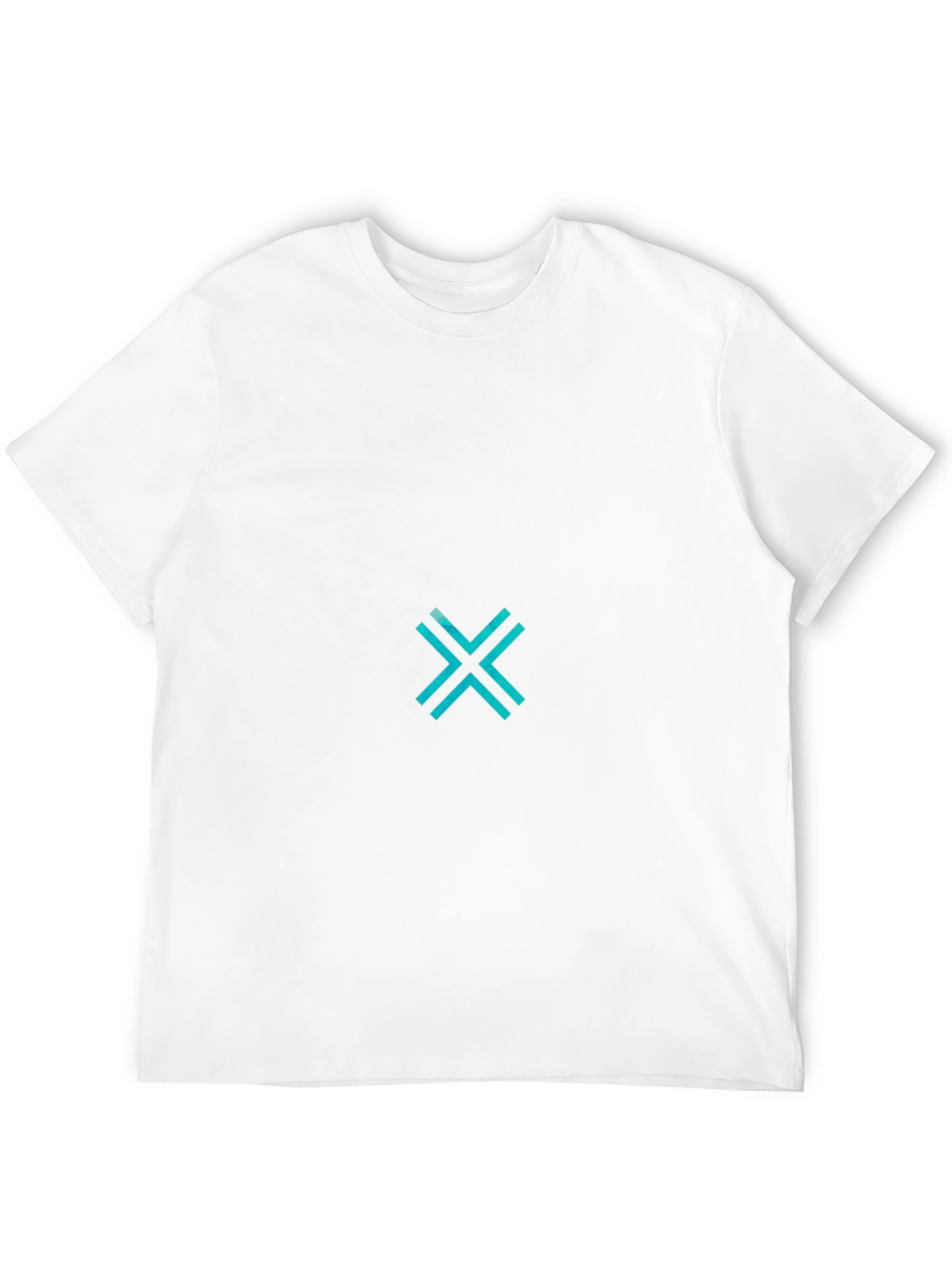 Modern Graphic Tee - Cyan X Design