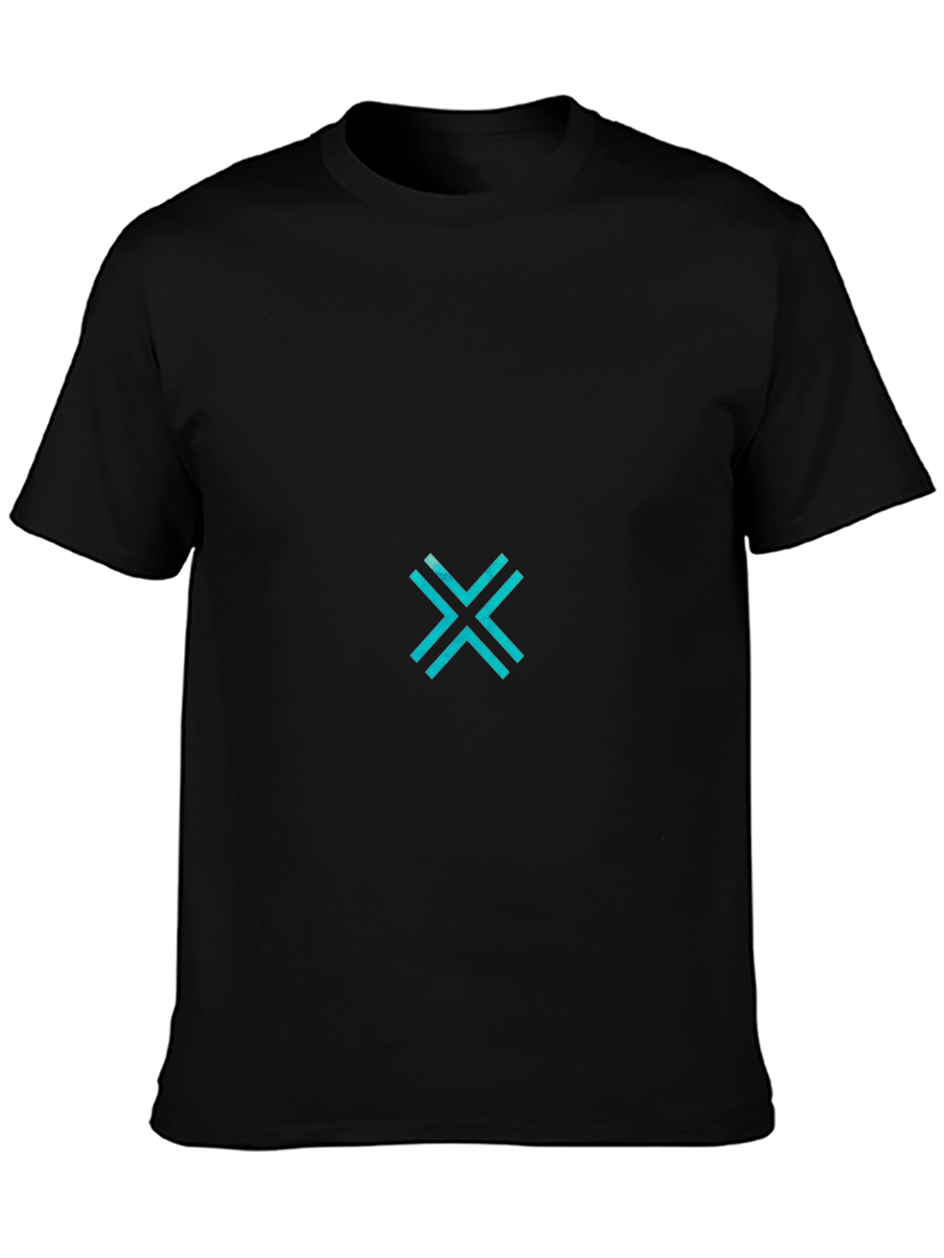 Modern Graphic Tee - Cyan X Design