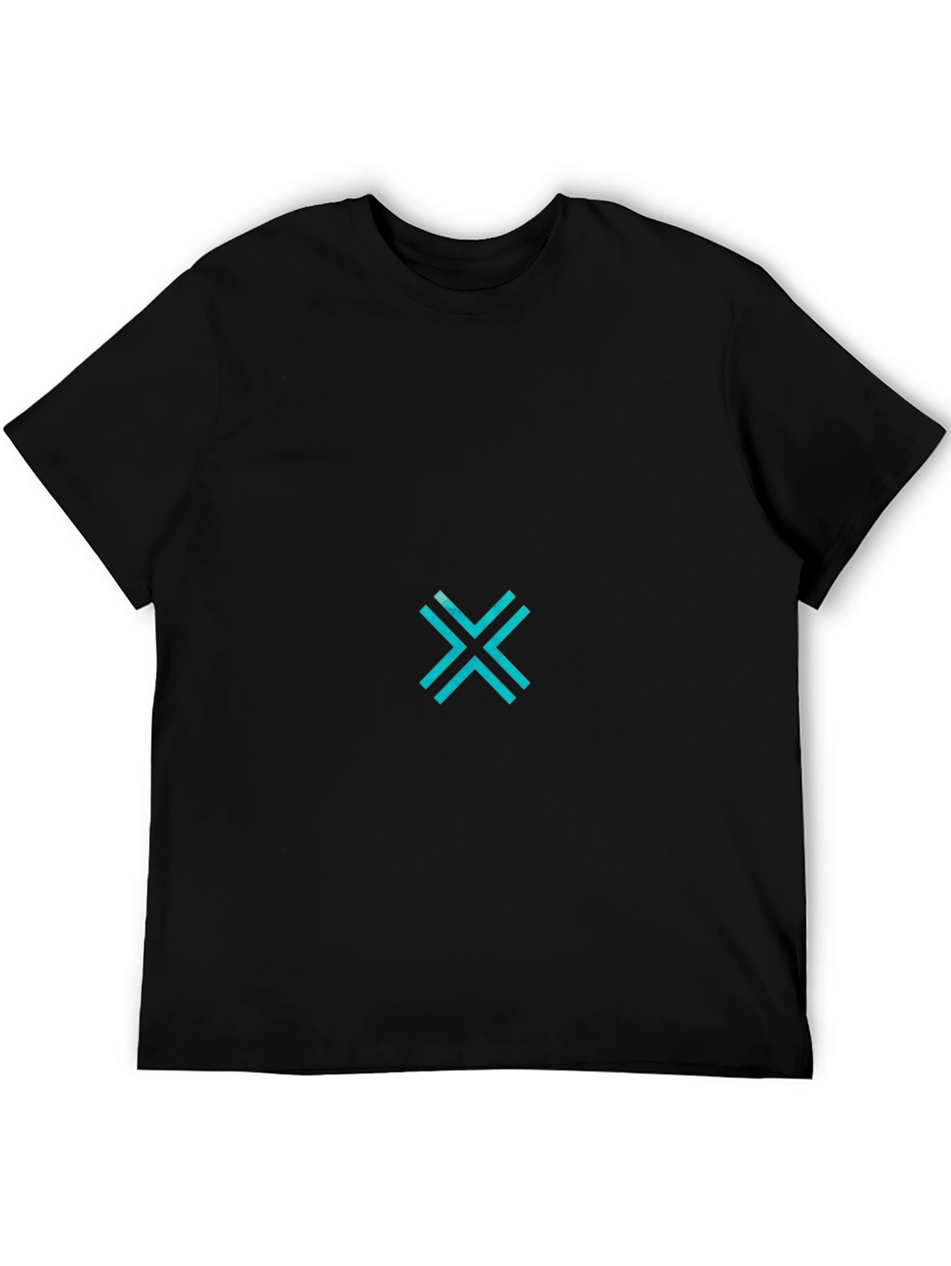 Modern Graphic Tee - Cyan X Design