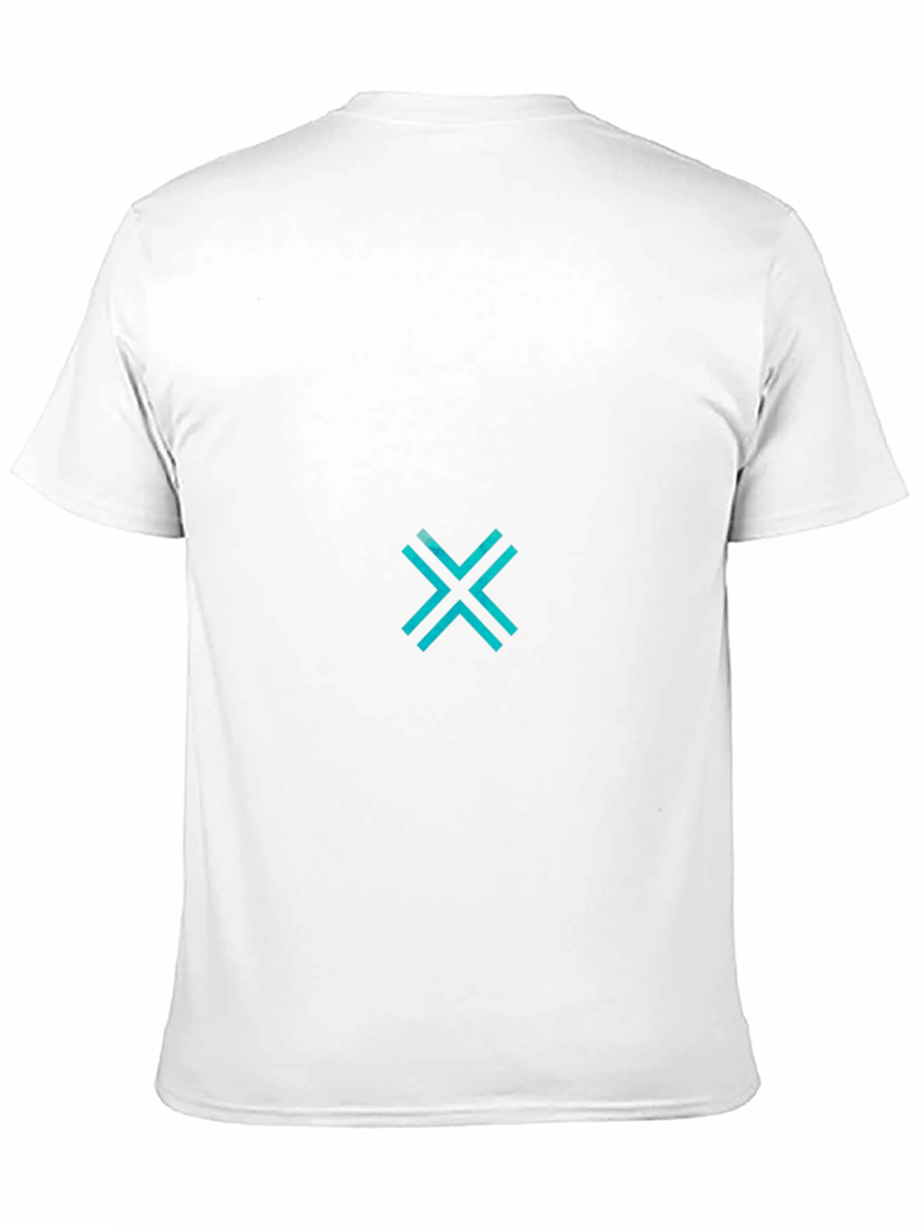 Modern Graphic Tee - Cyan X Design