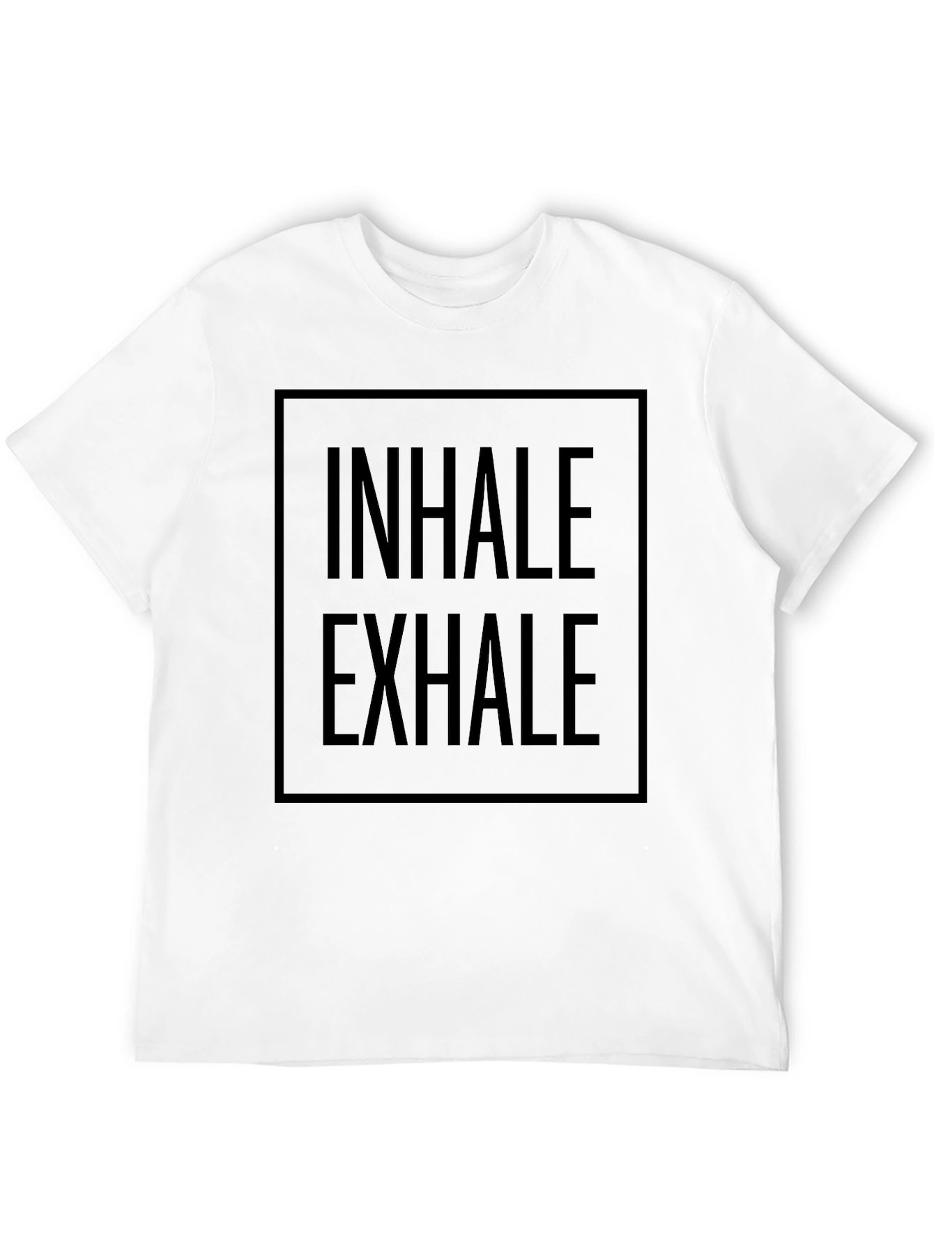 Inhale Exhale Graphic Tee - Stylish Comfort