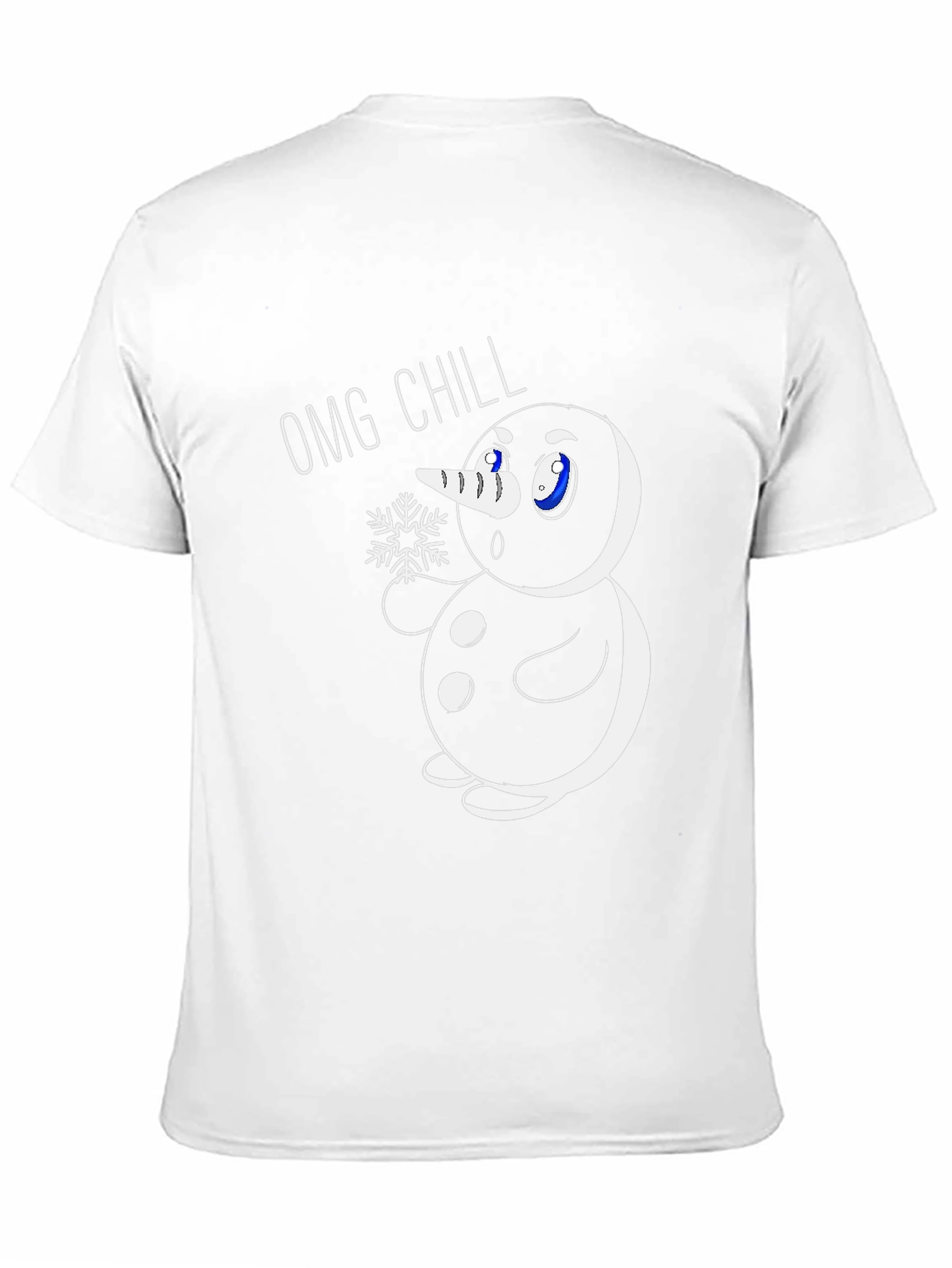 OMG Chill Snowman Graphic Tee - Black