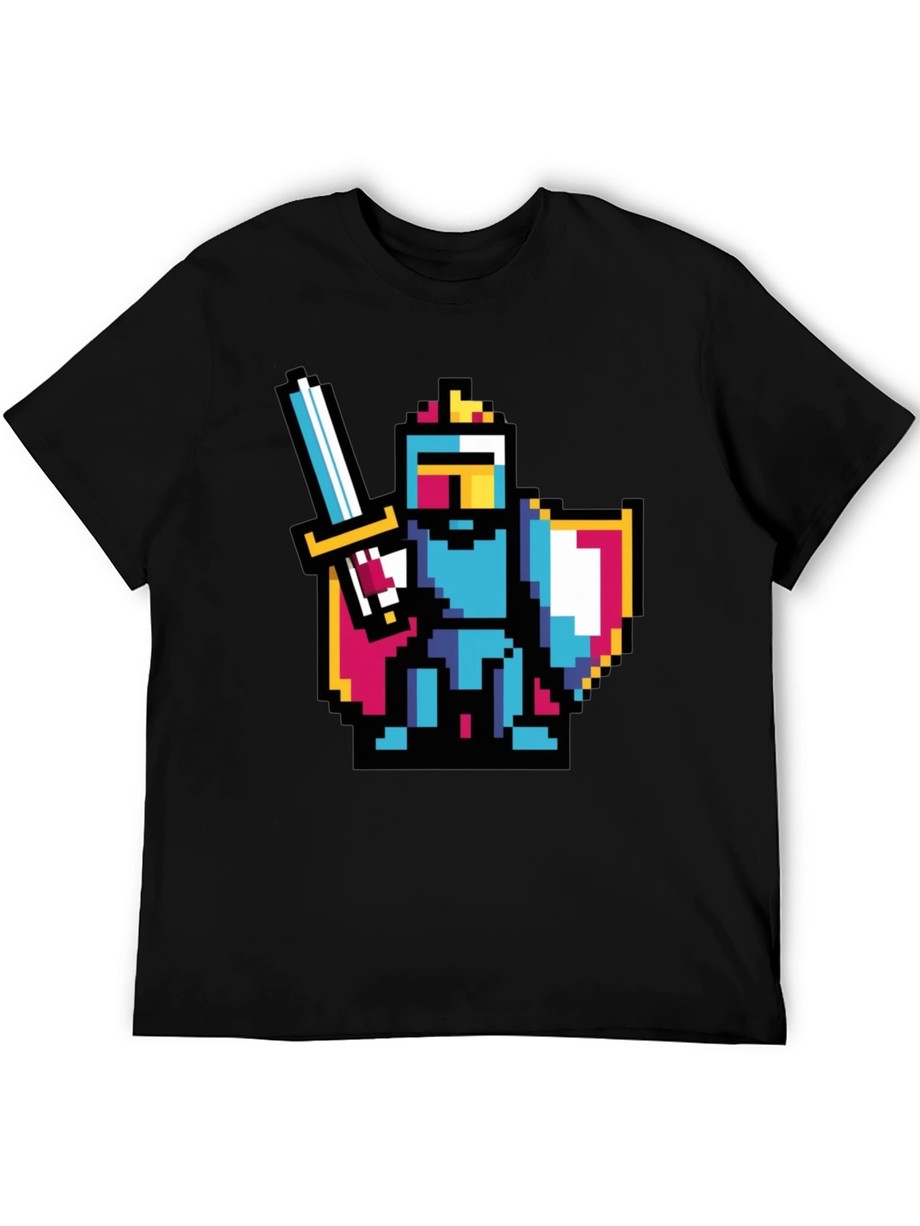 Pixel Knight Black T-Shirt