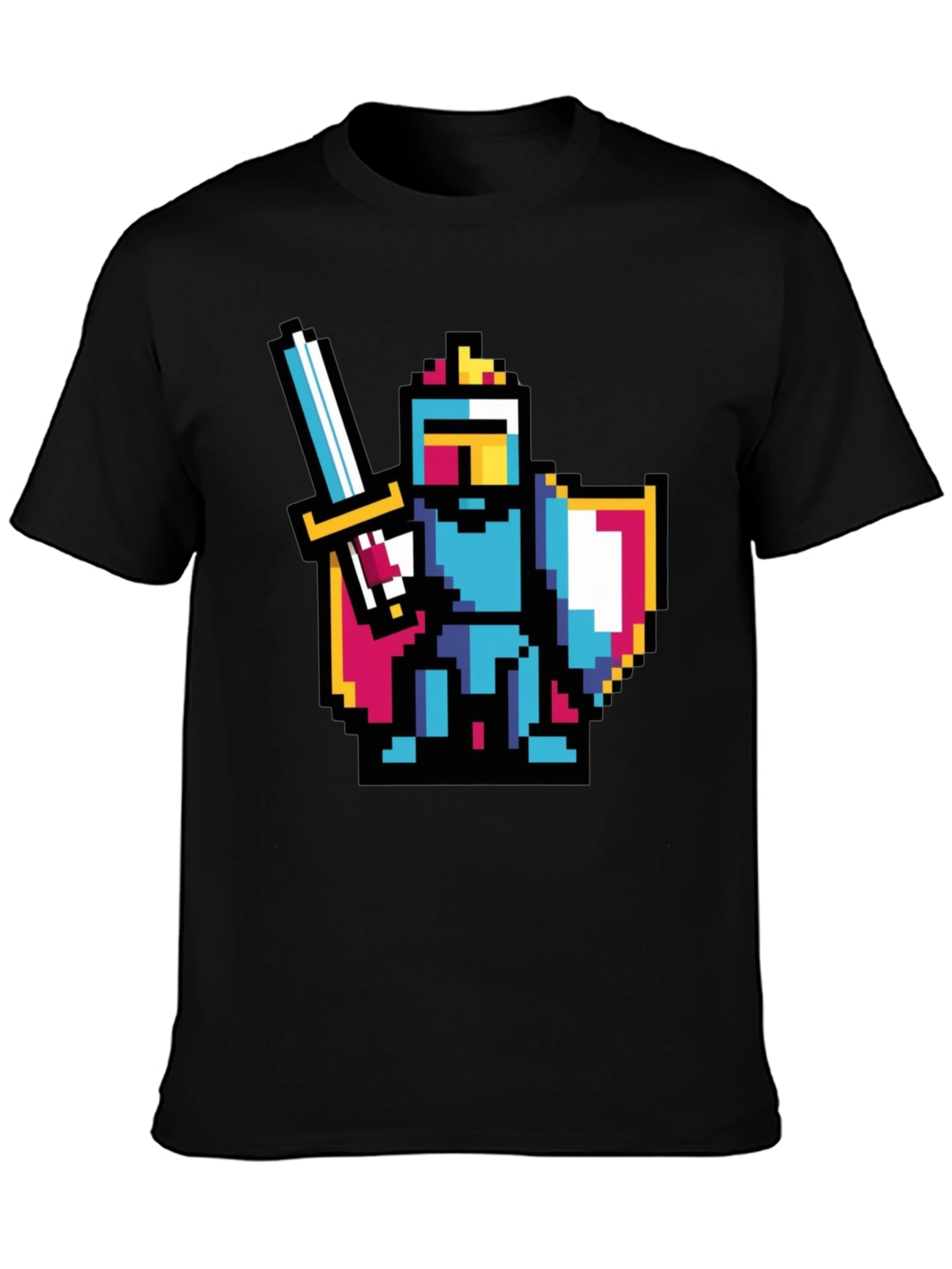 Pixel Knight Black T-Shirt