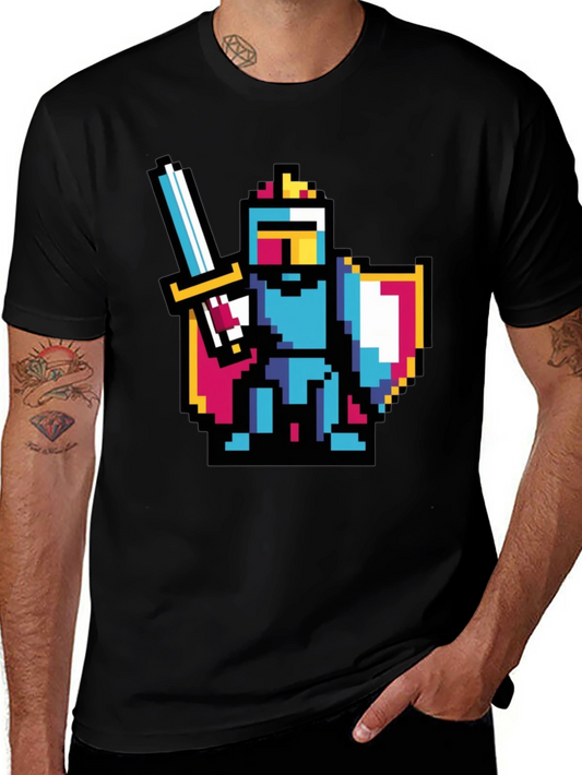 Pixel Knight Black T-Shirt