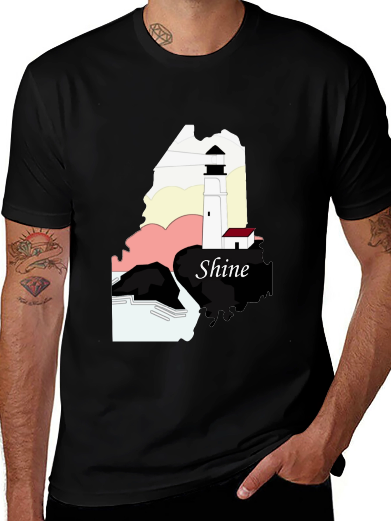 Shine Lighthouse Graphic Tee