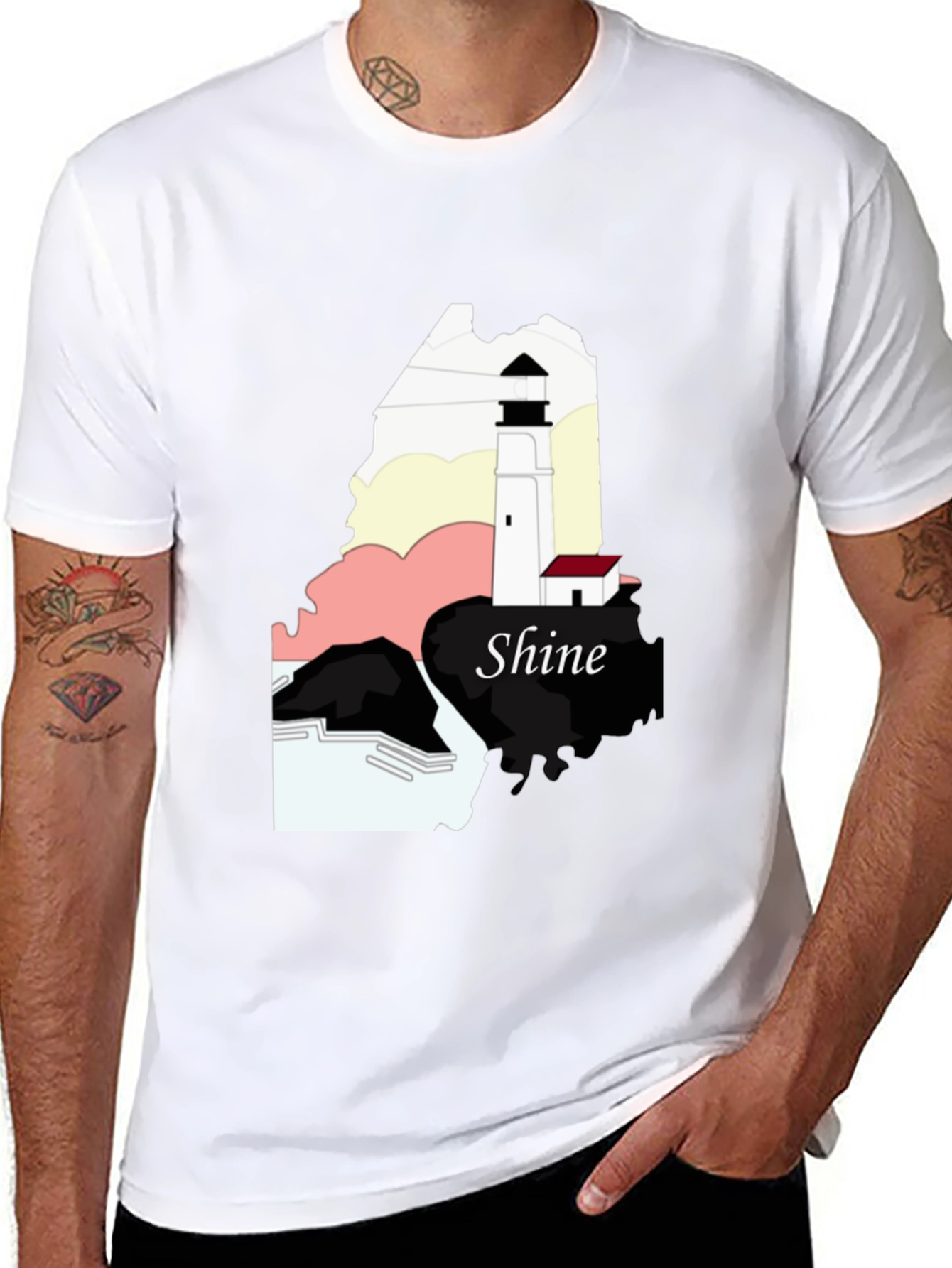 Shine Lighthouse Graphic Tee