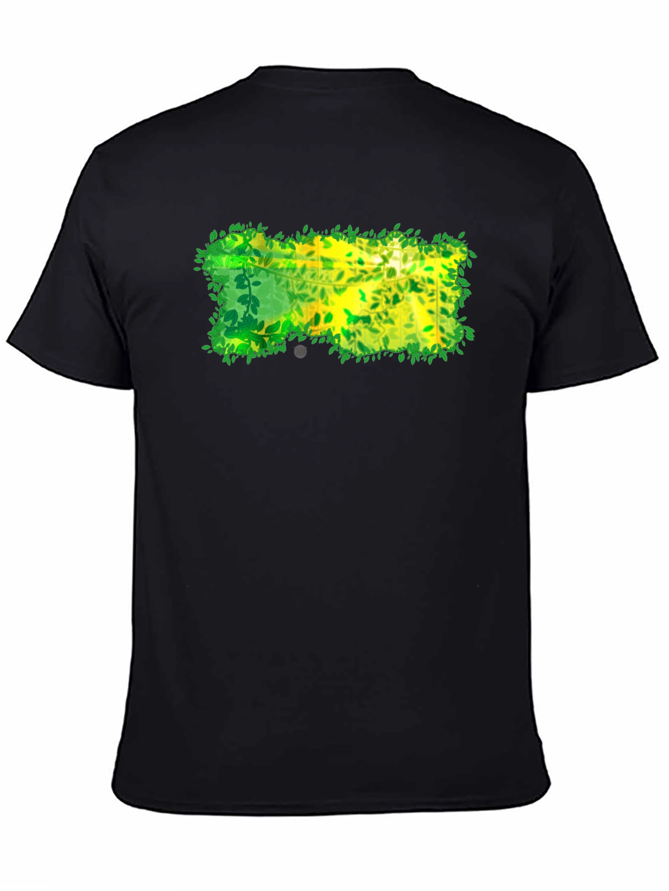 Nature-Inspired Graphic Black T-Shirt