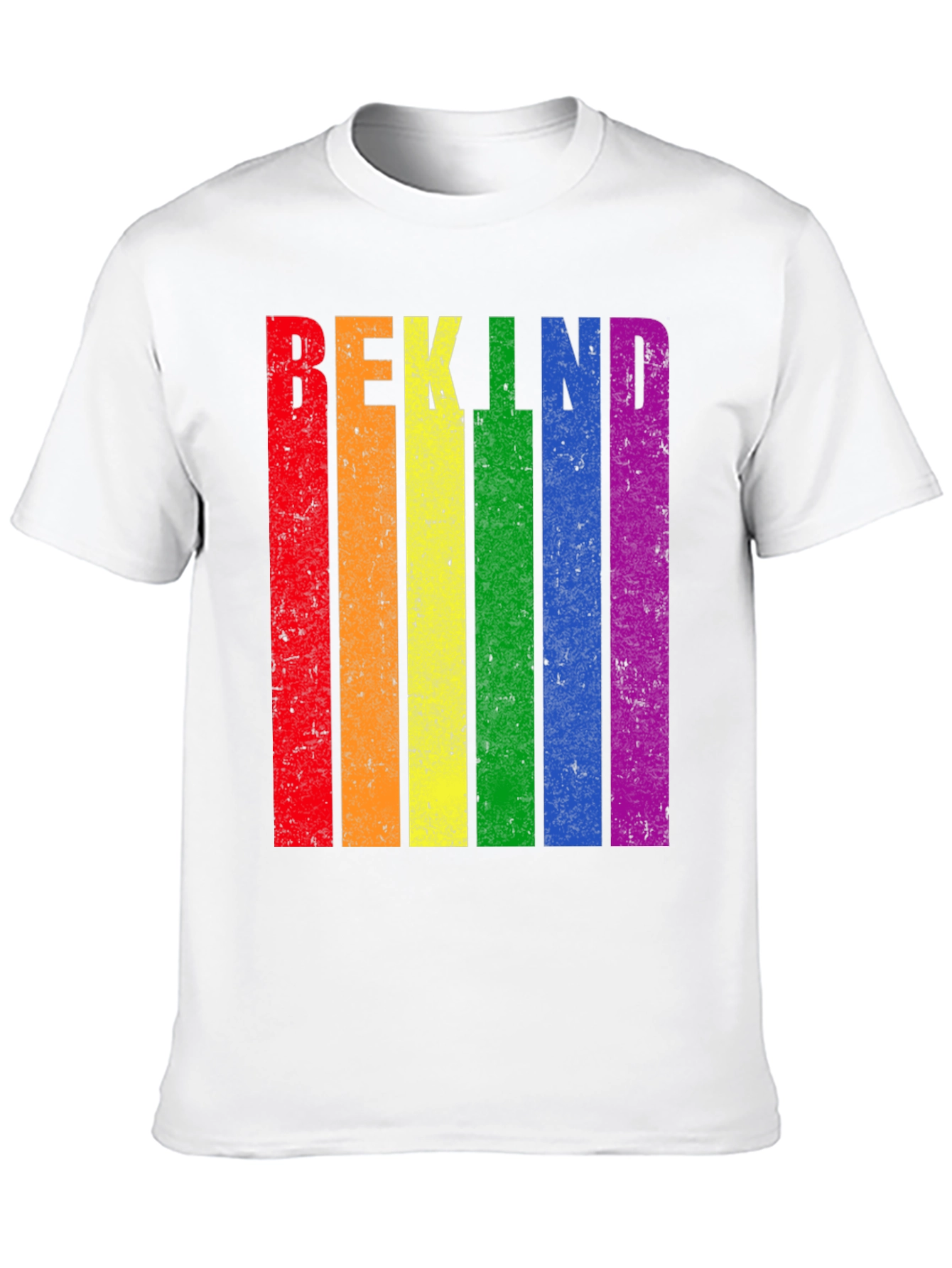 Be Kind LGBT Pride Rainbow Graphic T-Shirt