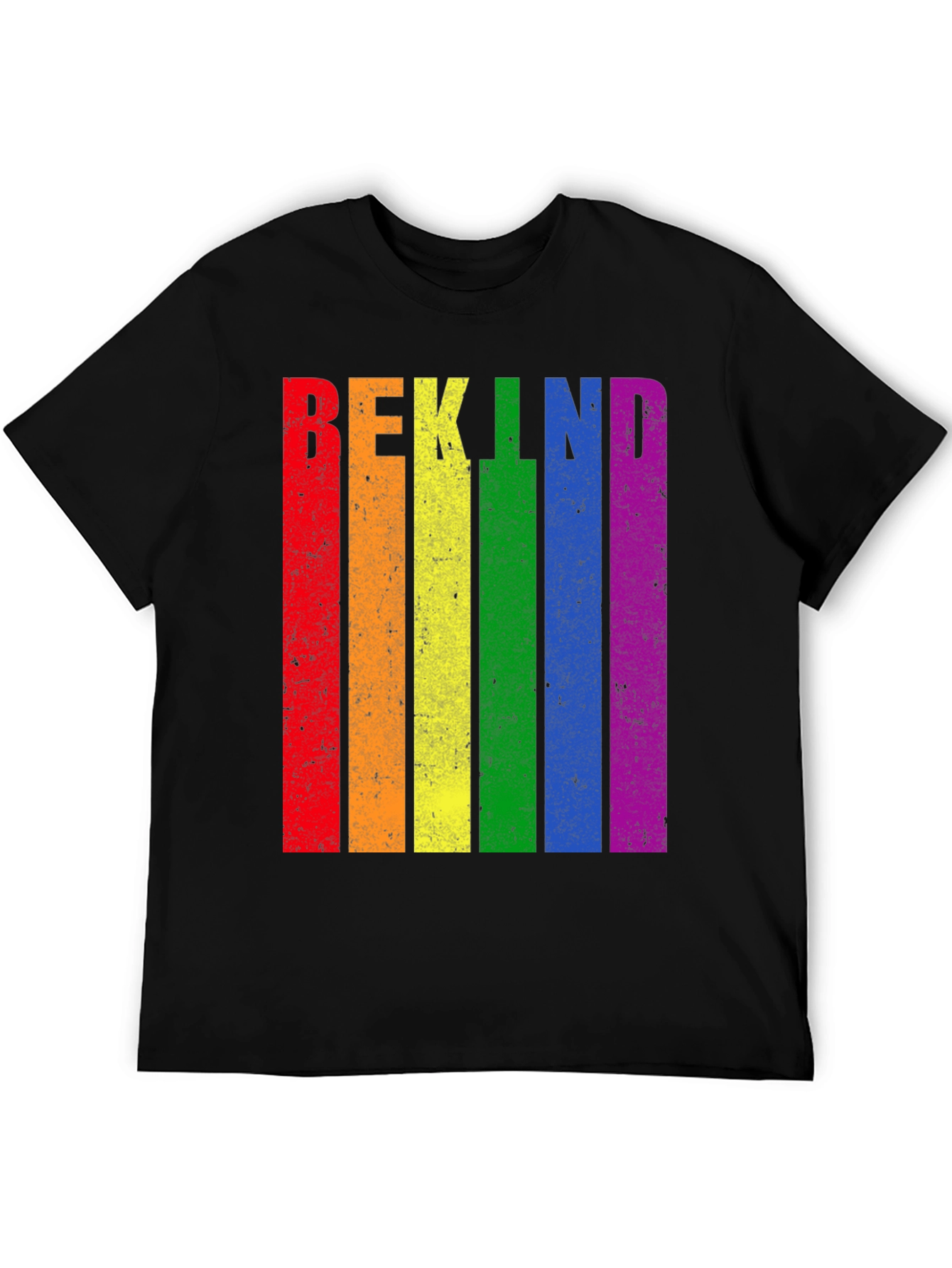 Be Kind LGBT Pride Rainbow Graphic T-Shirt