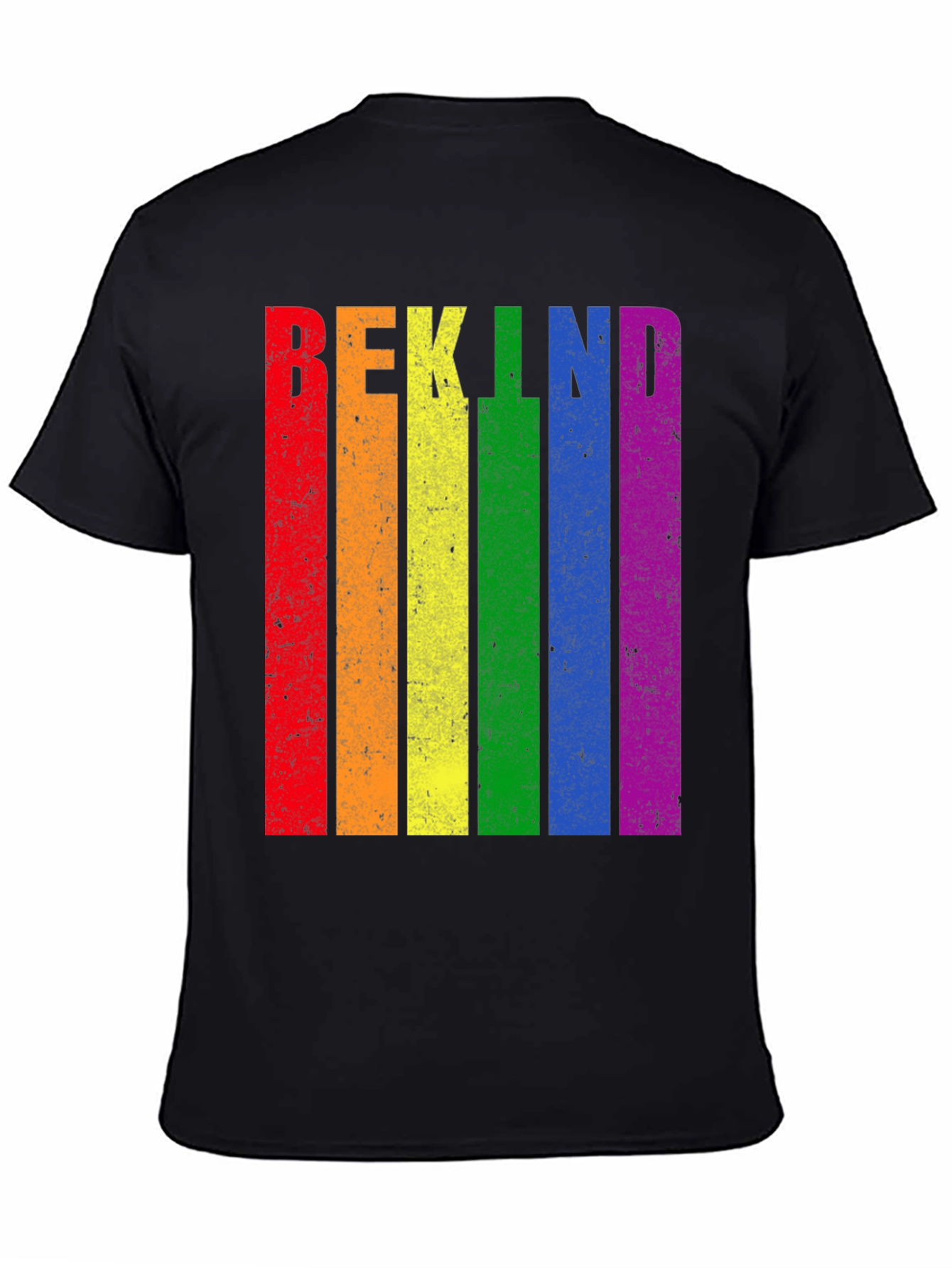 Be Kind LGBT Pride Rainbow Graphic T-Shirt