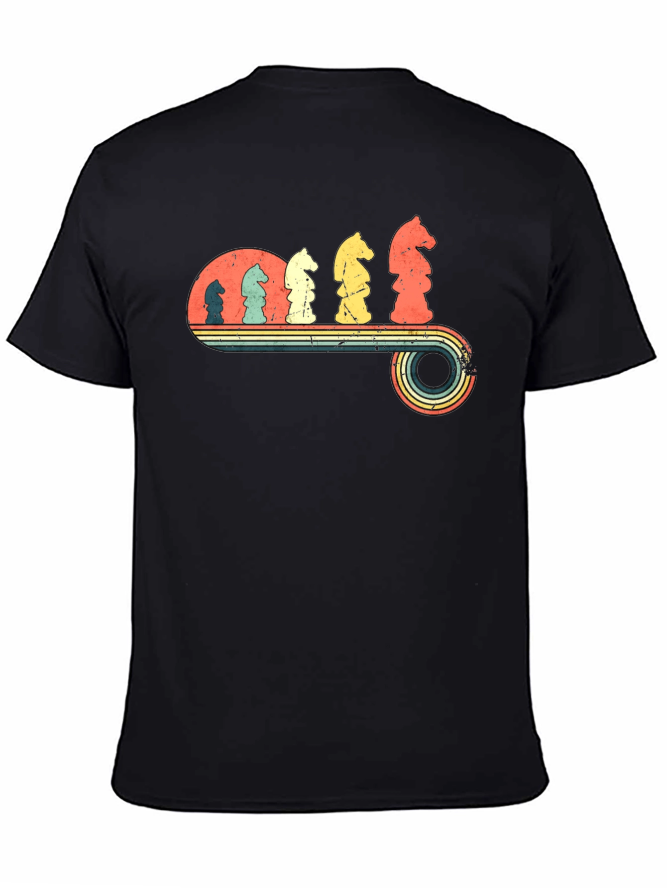 Retro Chess Knight Evolution T-Shirt