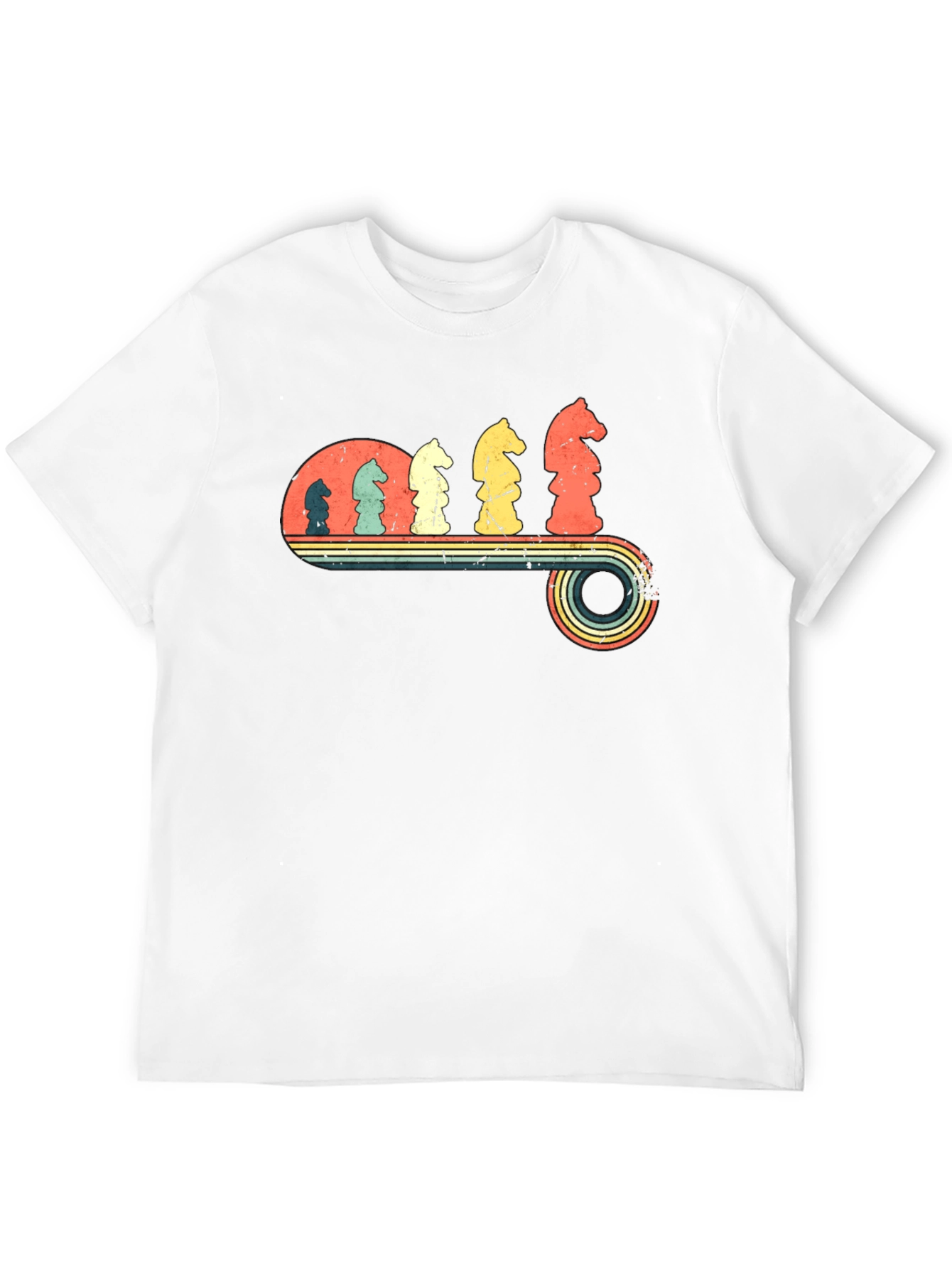Retro Chess Knight Evolution T-Shirt
