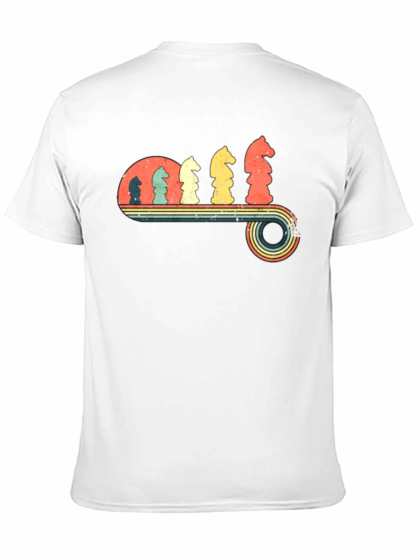 Retro Chess Knight Evolution T-Shirt