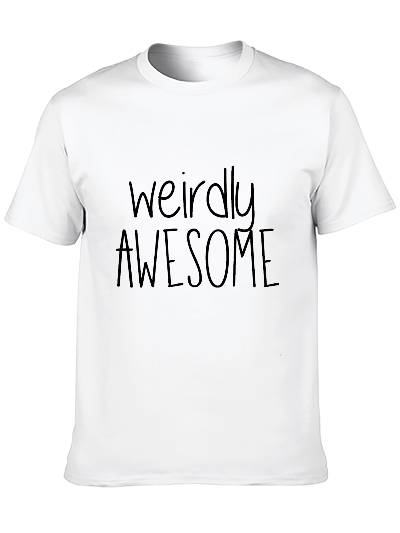 Weirdly Awesome Black Graphic Tee
