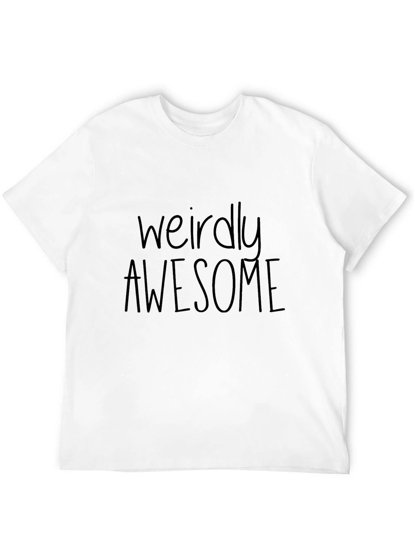 Weirdly Awesome Black Graphic Tee