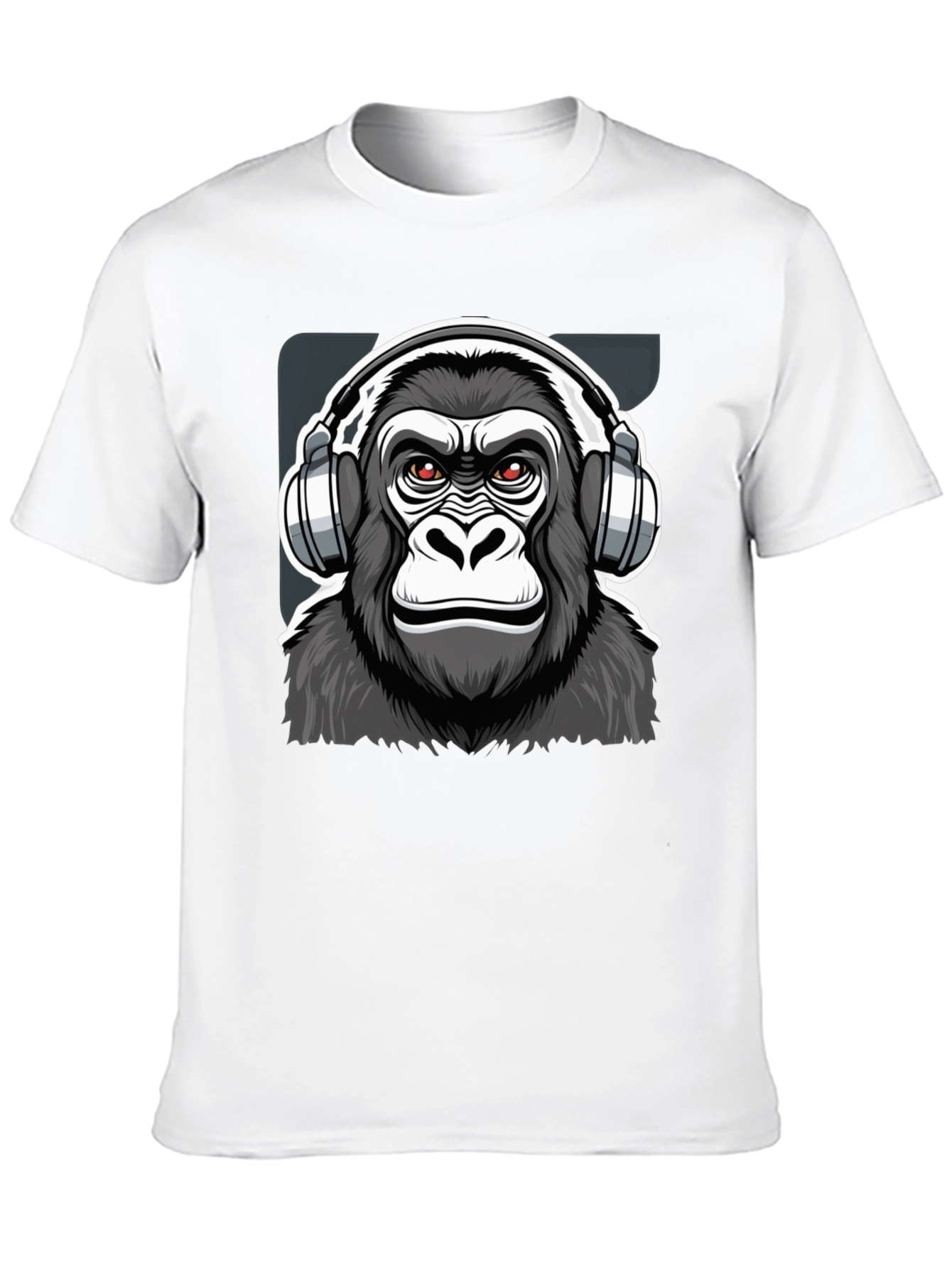 Cool Gorilla DJ Graphic T-Shirt - Black